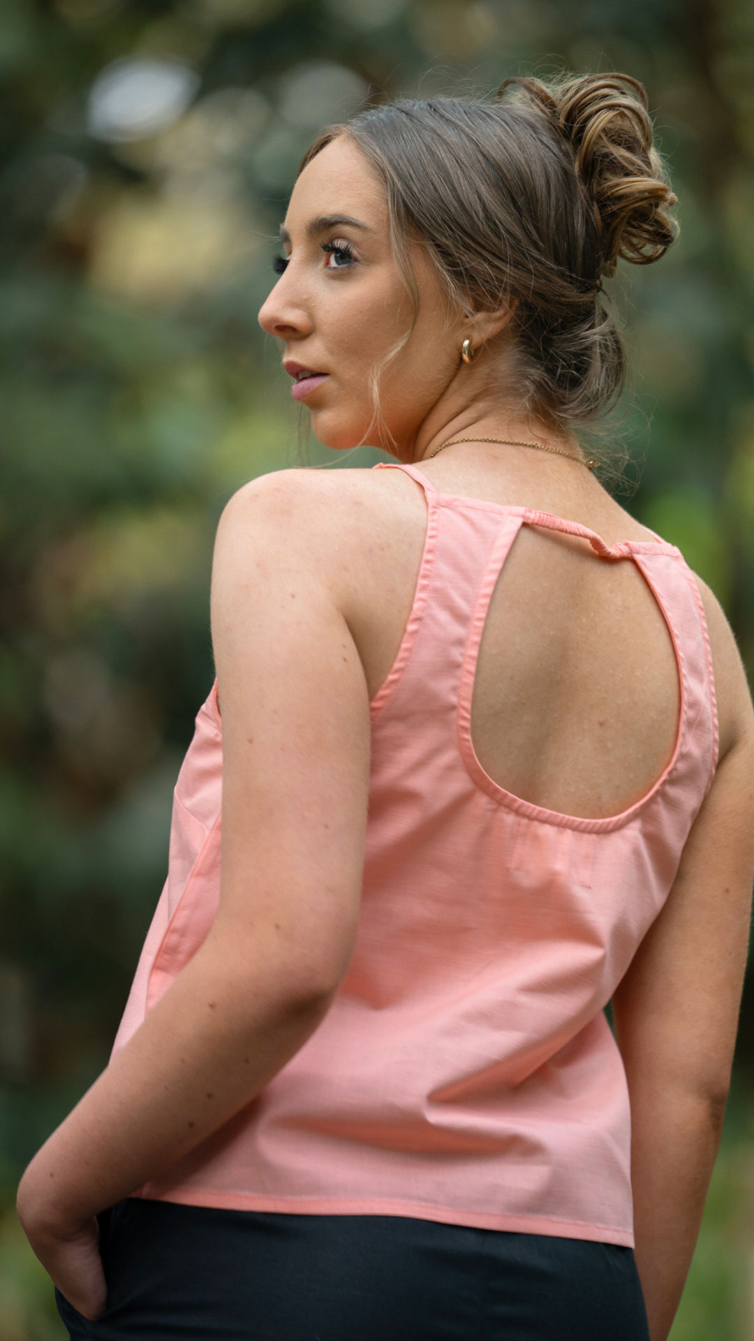 Wild Rose Harmony Halter Cami Top For Women