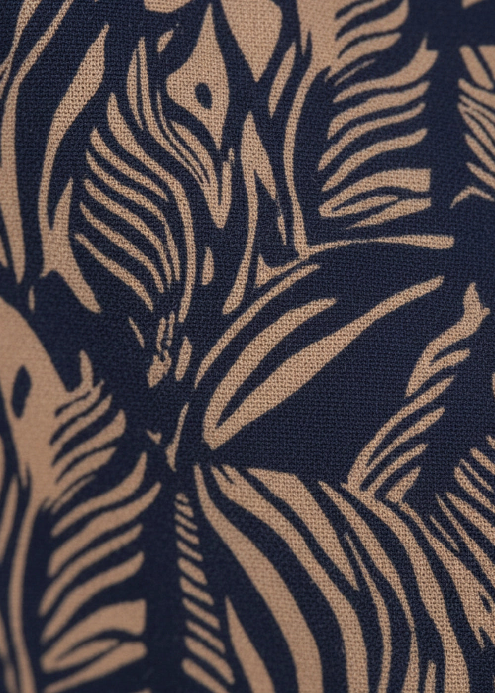 Linen Enchantment Button-Up Printed Midi Dress