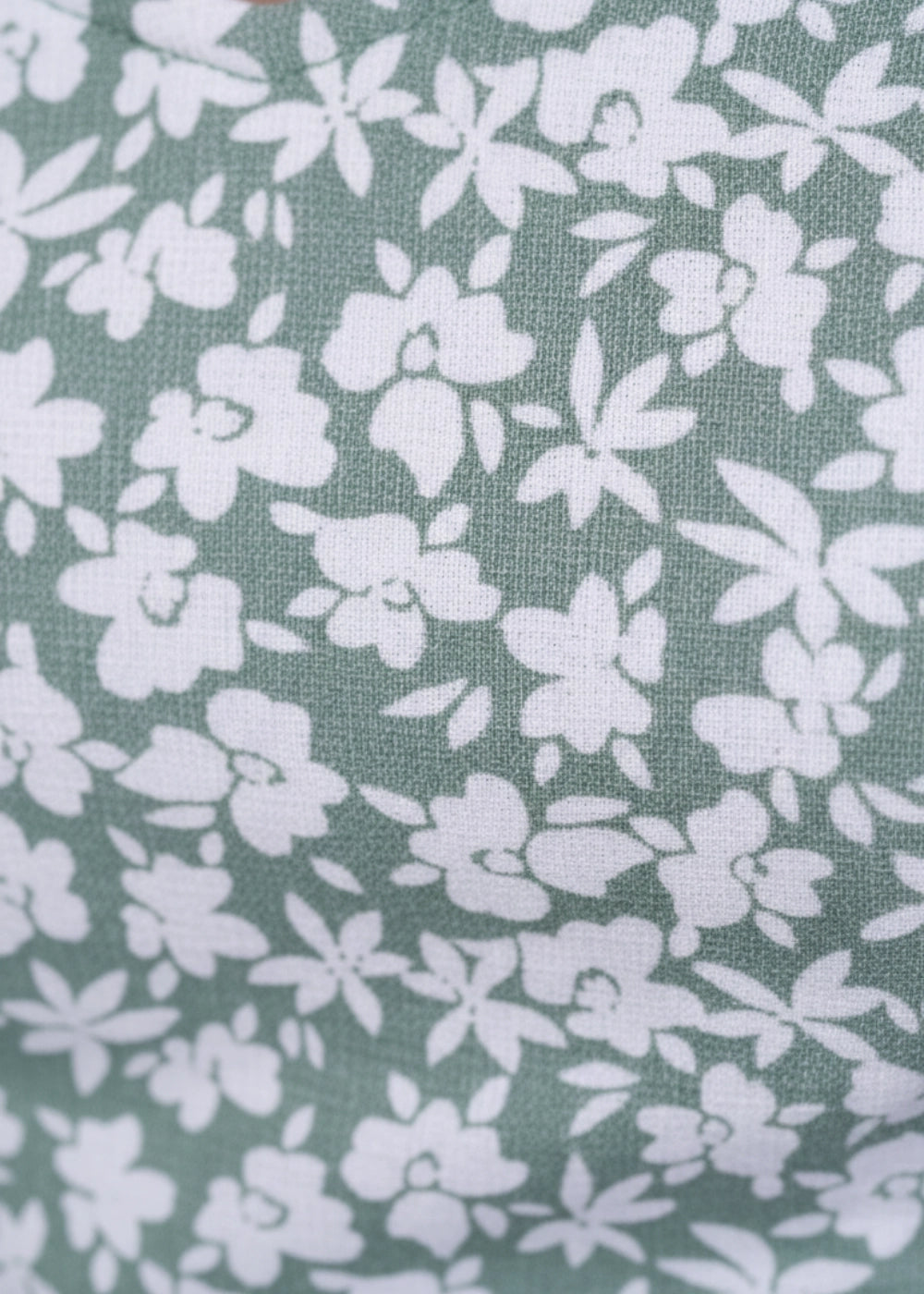 Sirocco Blooms Green Fit & Flare Cotton-Linen Dress