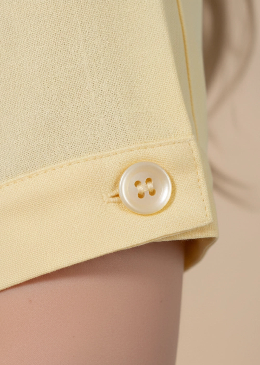 Sunlit Breeze Yellow Linen-Cotton Shirt | Karee Sustainable Fashion