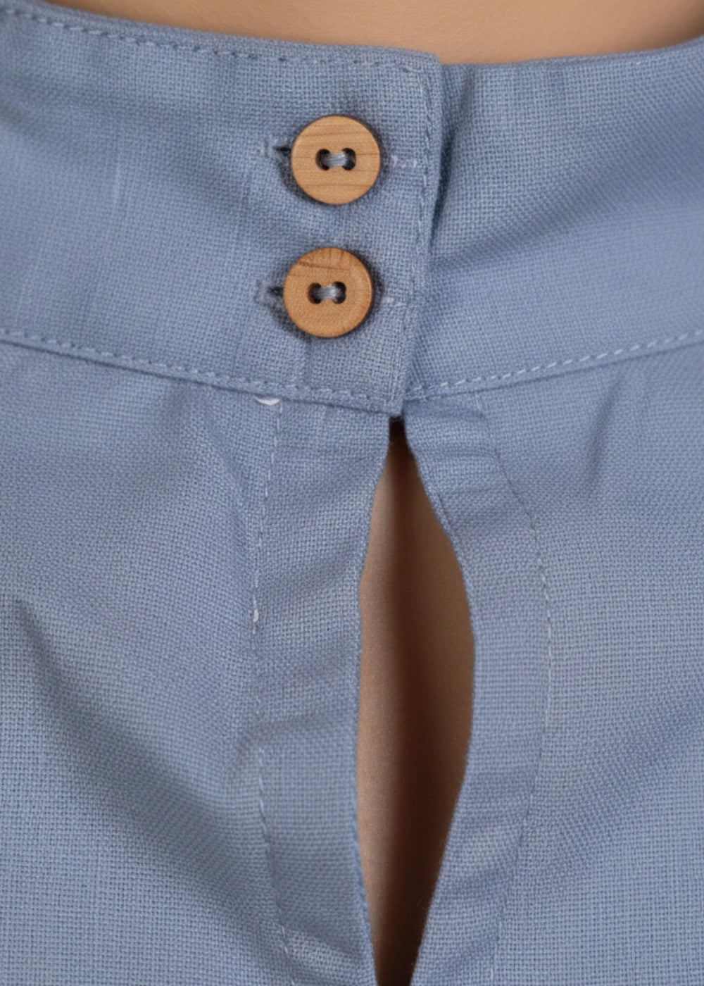 Classic Grey Sleeveless Linen-Cotton Top | Karee Sustainable Fashion