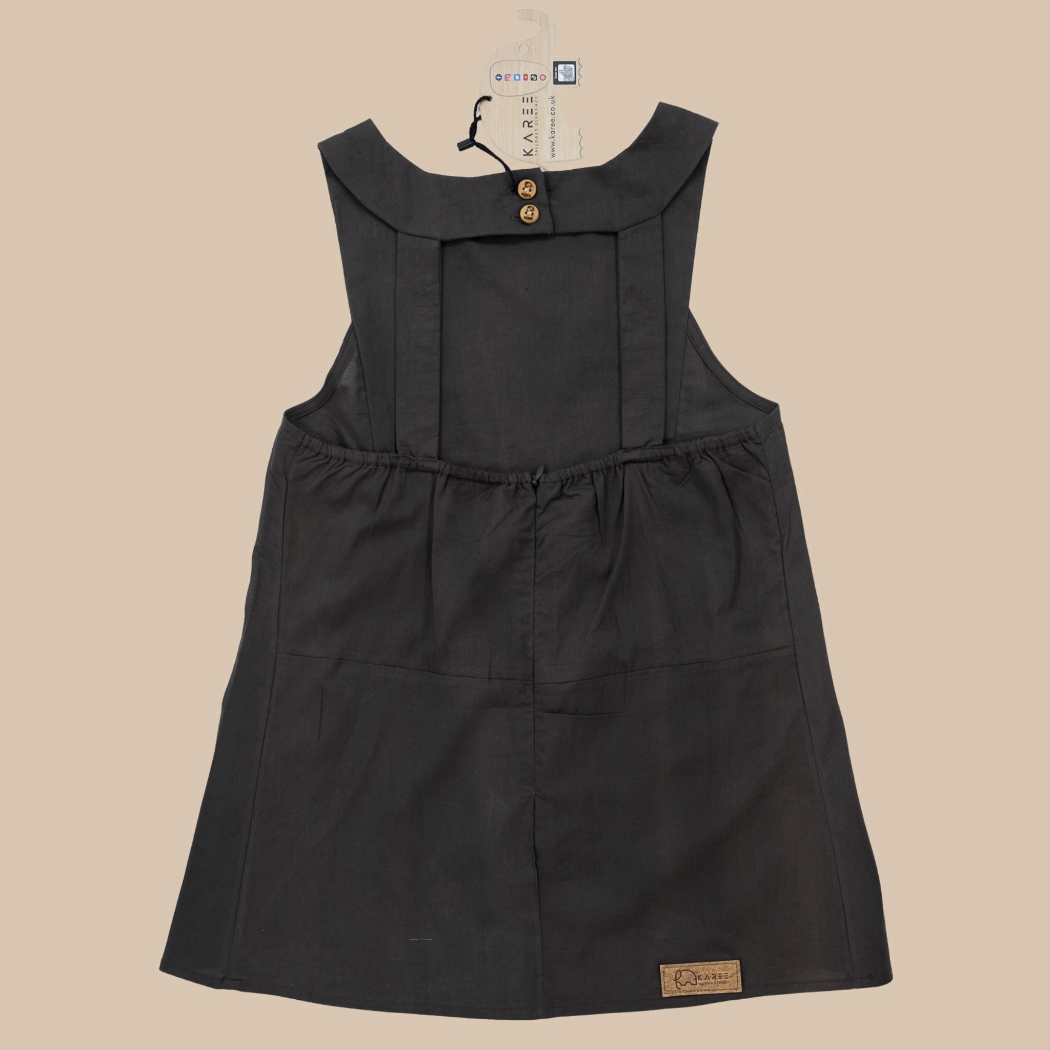 Plum Kitten Cotton Bib Neck Top for Girls | Karee Sustainable Kidswear Kids Karee