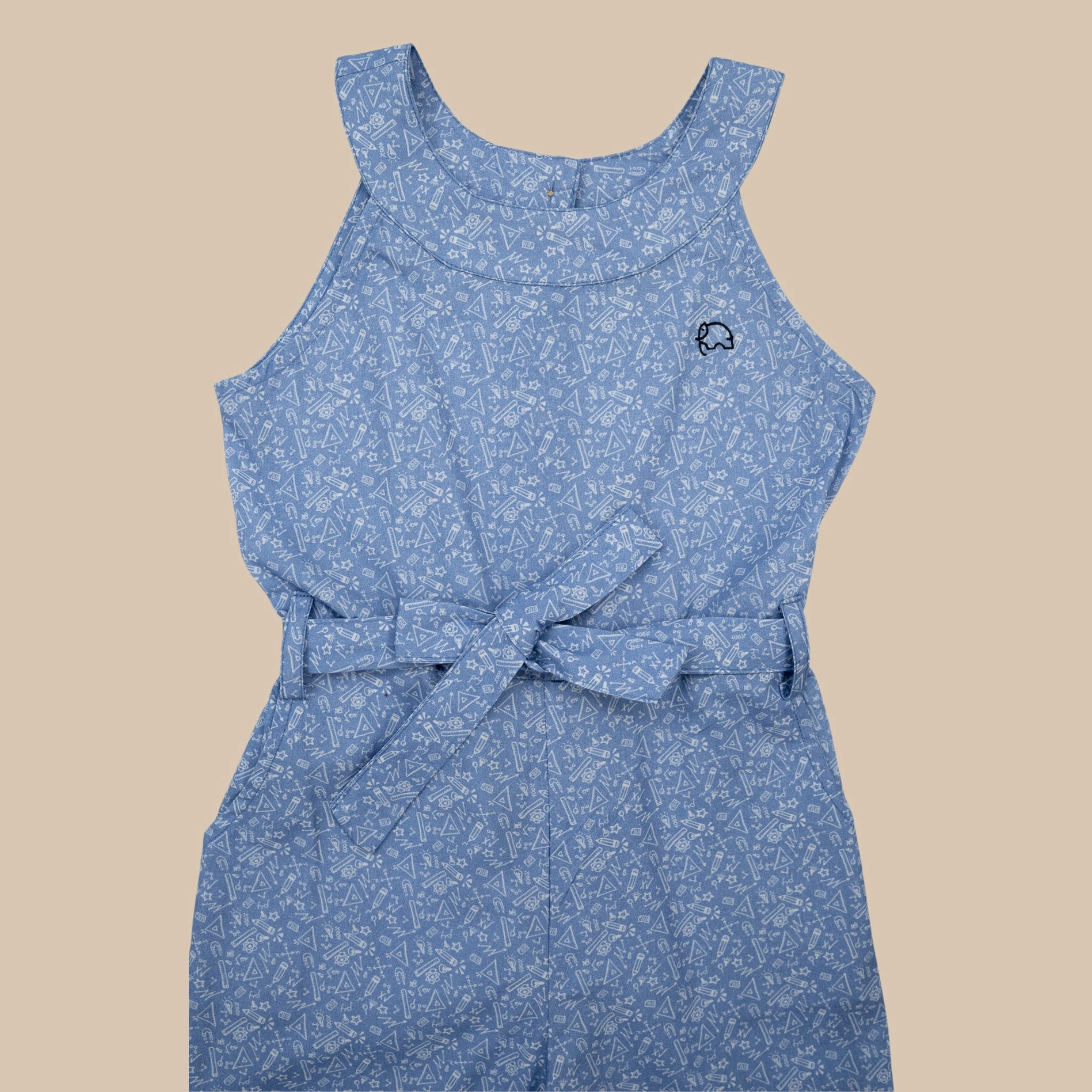 Purple Impression Cotton Jumpsuit for Girls | Karee Sustainable Kidswear Kids Karee