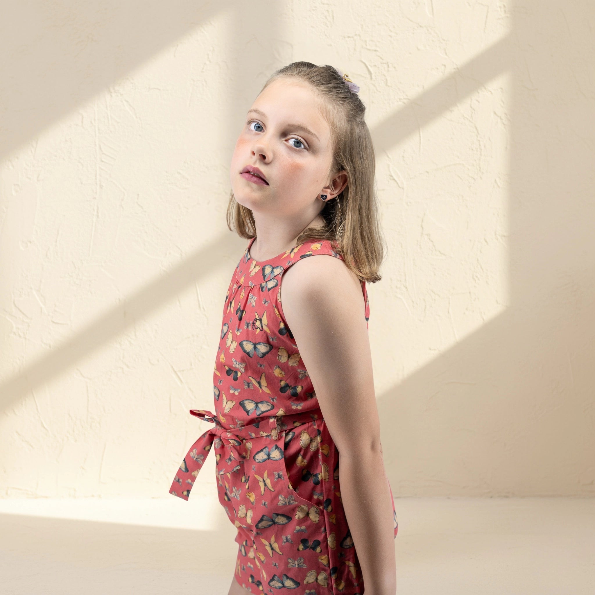 Ruby Trek Cotton Romper for Girls | Karee Sustainable Kidswear Kids Karee