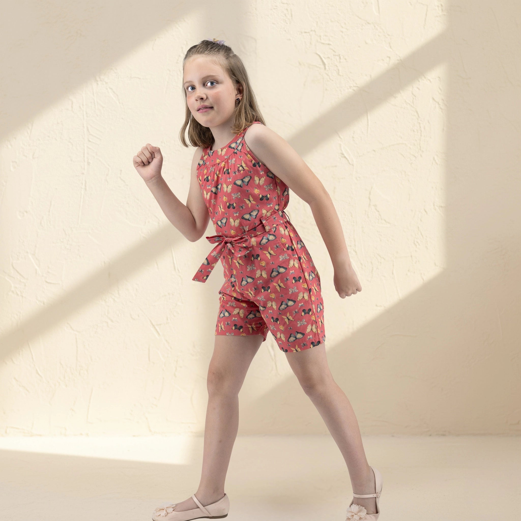 Ruby Trek Cotton Romper for Girls | Karee Sustainable Kidswear Kids Karee