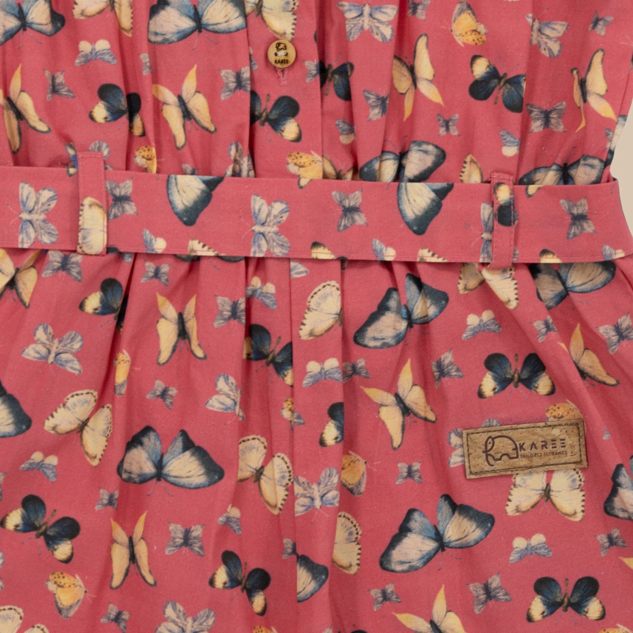 Ruby Trek Cotton Romper for Girls | Karee Sustainable Kidswear Kids Karee