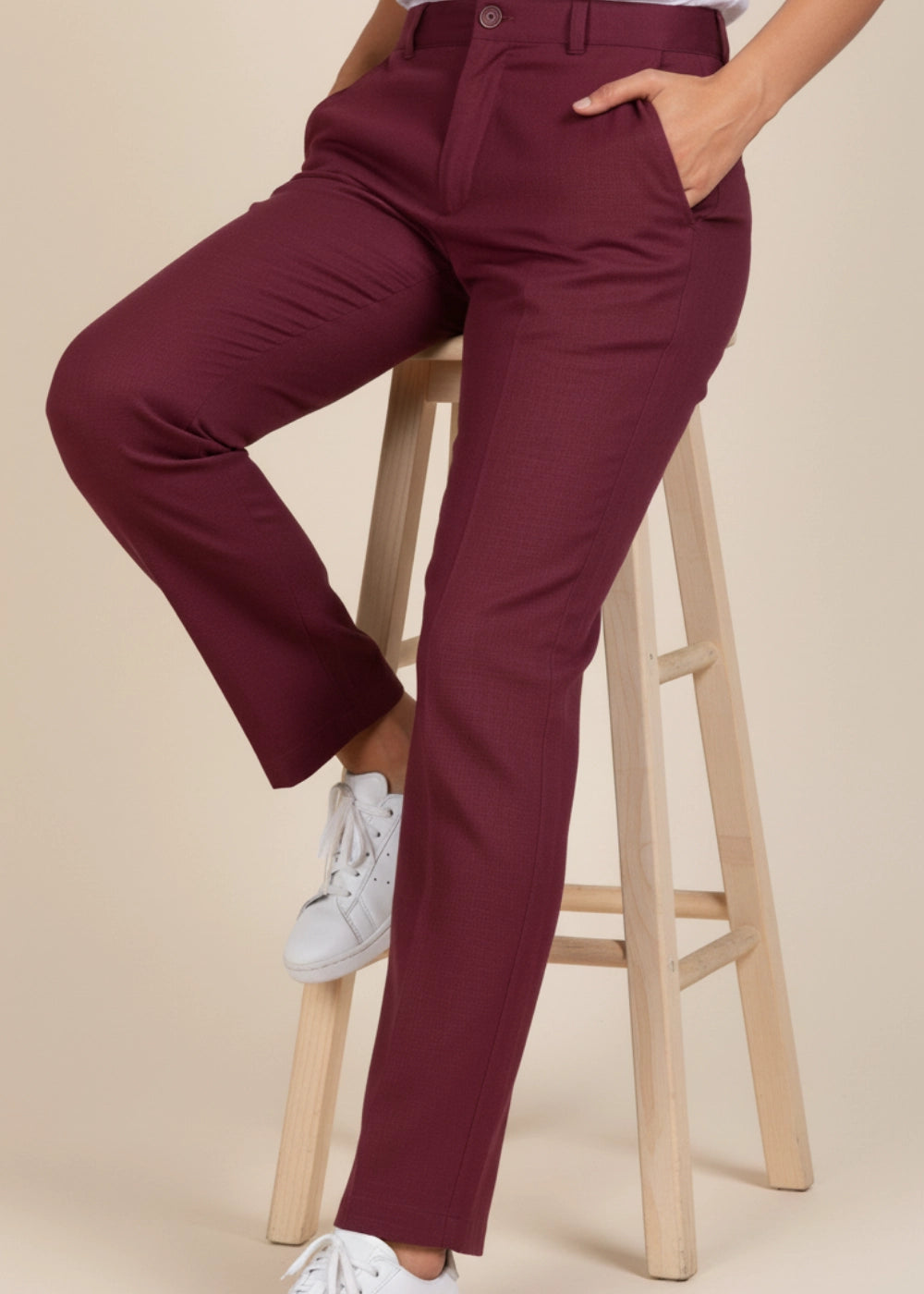 Black Rose Elegance Linen Trousers Women Karee