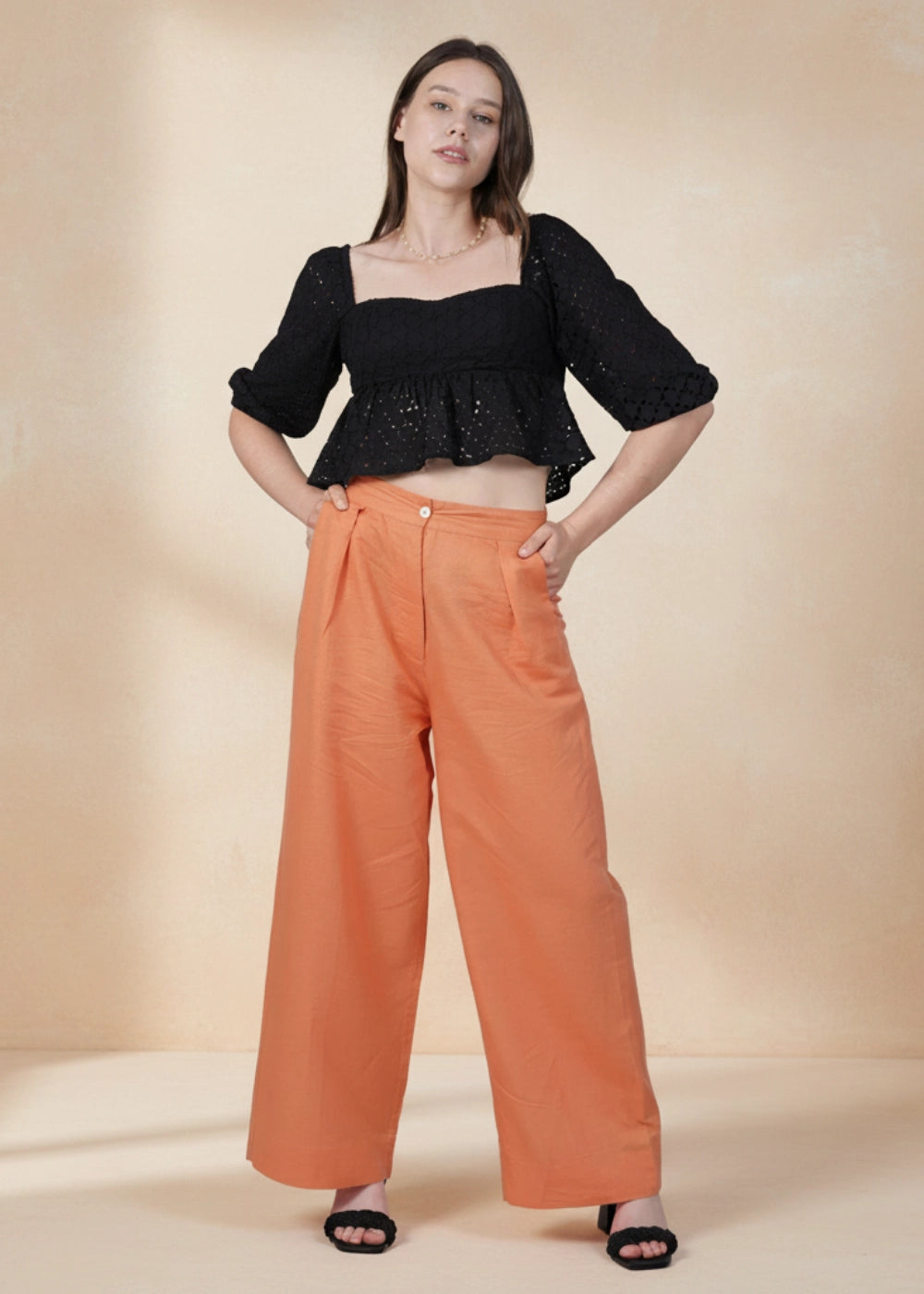 Black Lace Enchantment Blouse