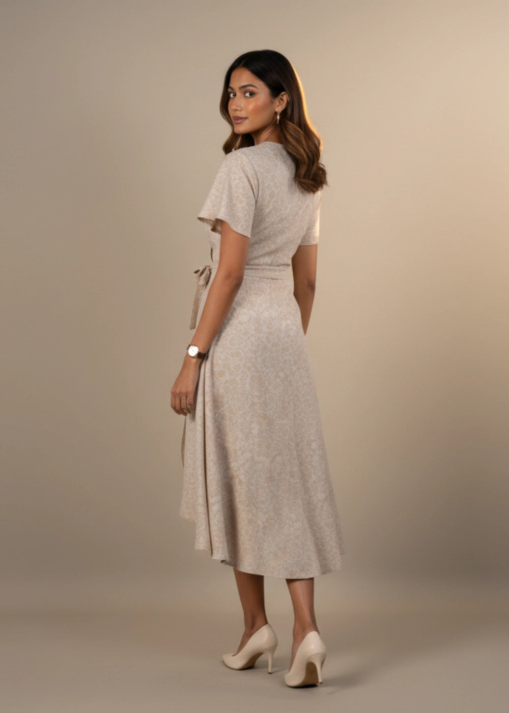 Chino Chic Wrap Dress Women Karee