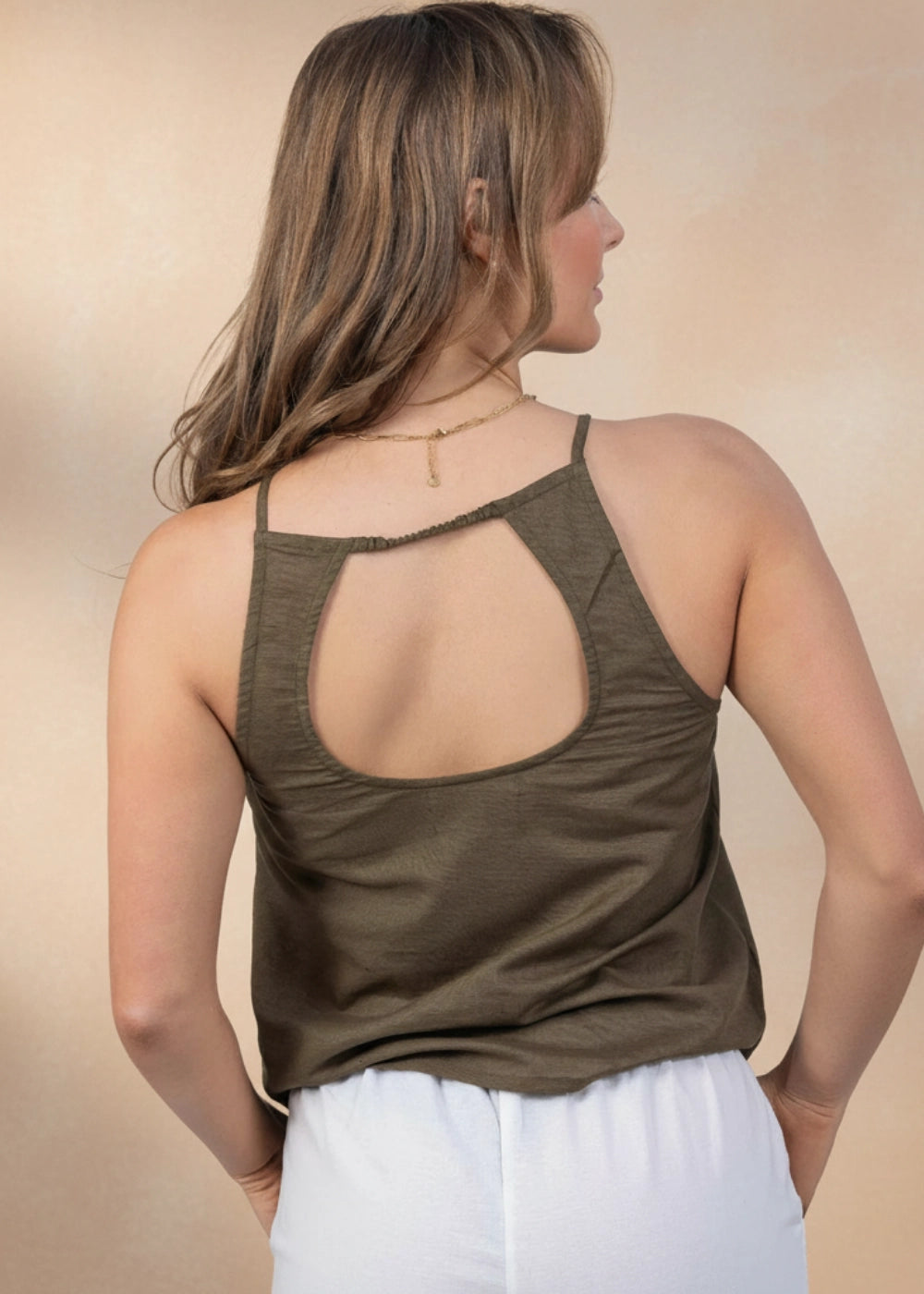 Forest Fern Halter Cami Top
