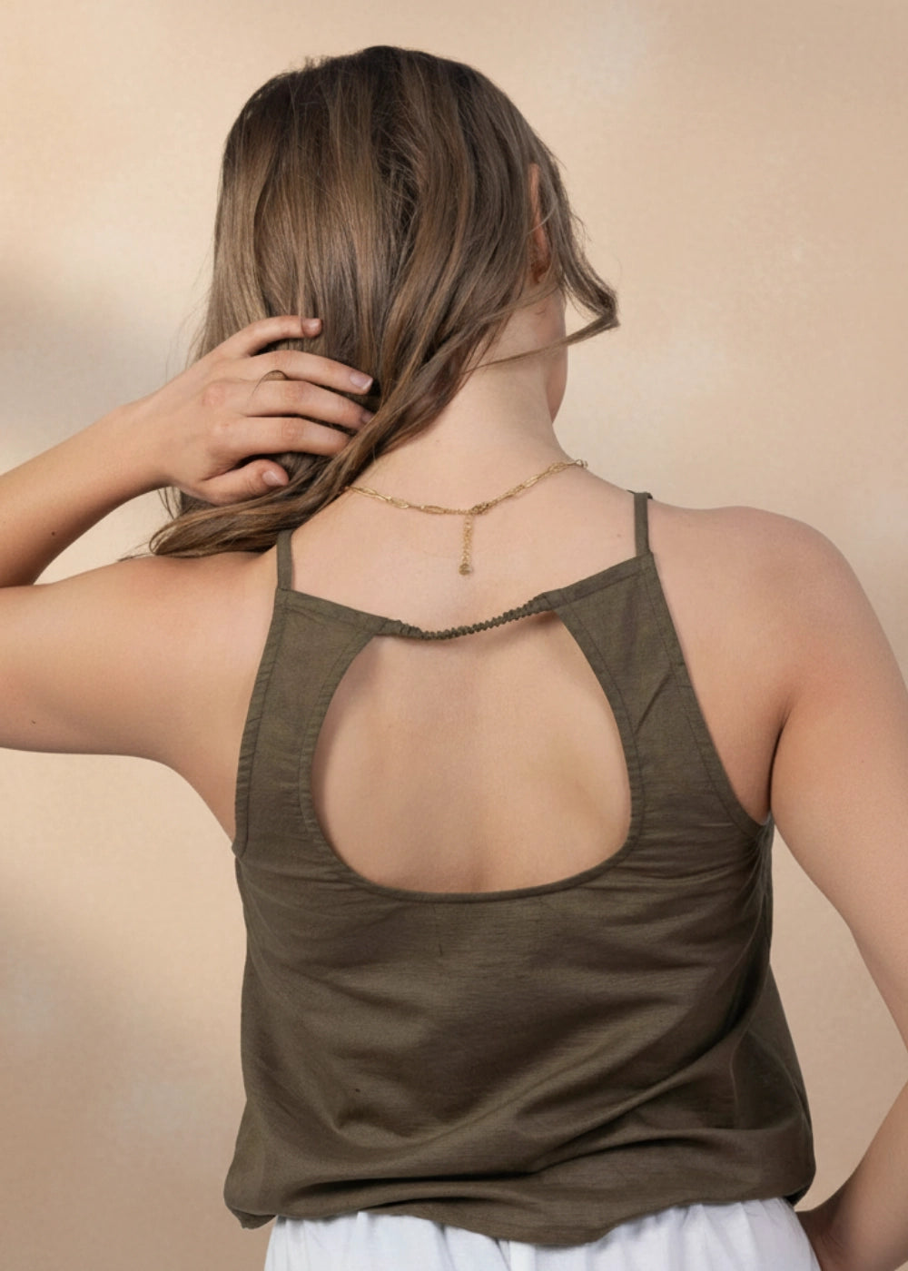 Forest Fern Halter Cami Top