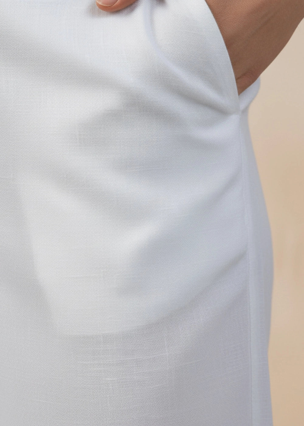 White Whisper Linen Trousers