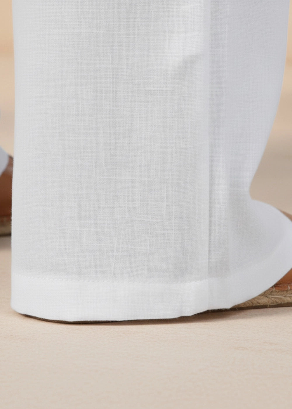 White Whisper Linen Trousers