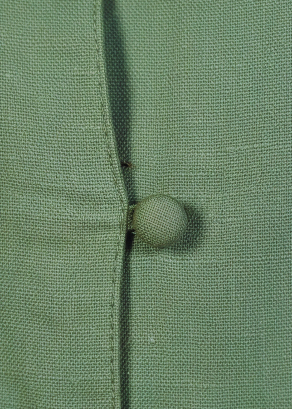 Vintage Midi Elegance Viscose-Linen Button-Up Dress | Karee