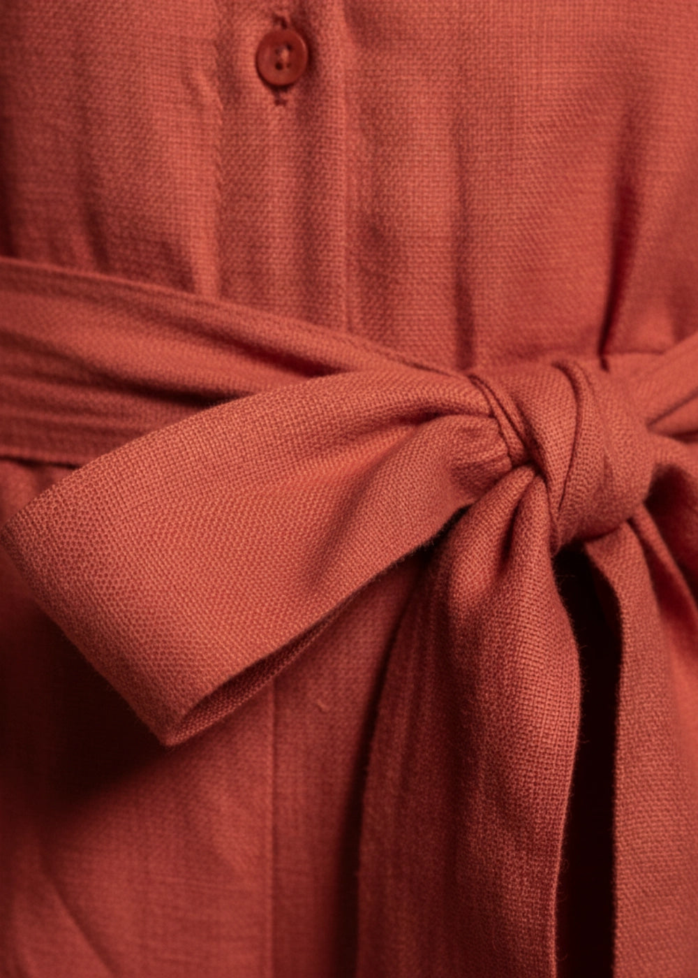 Milano Red Serenity Linen–Viscose Jumpsuit