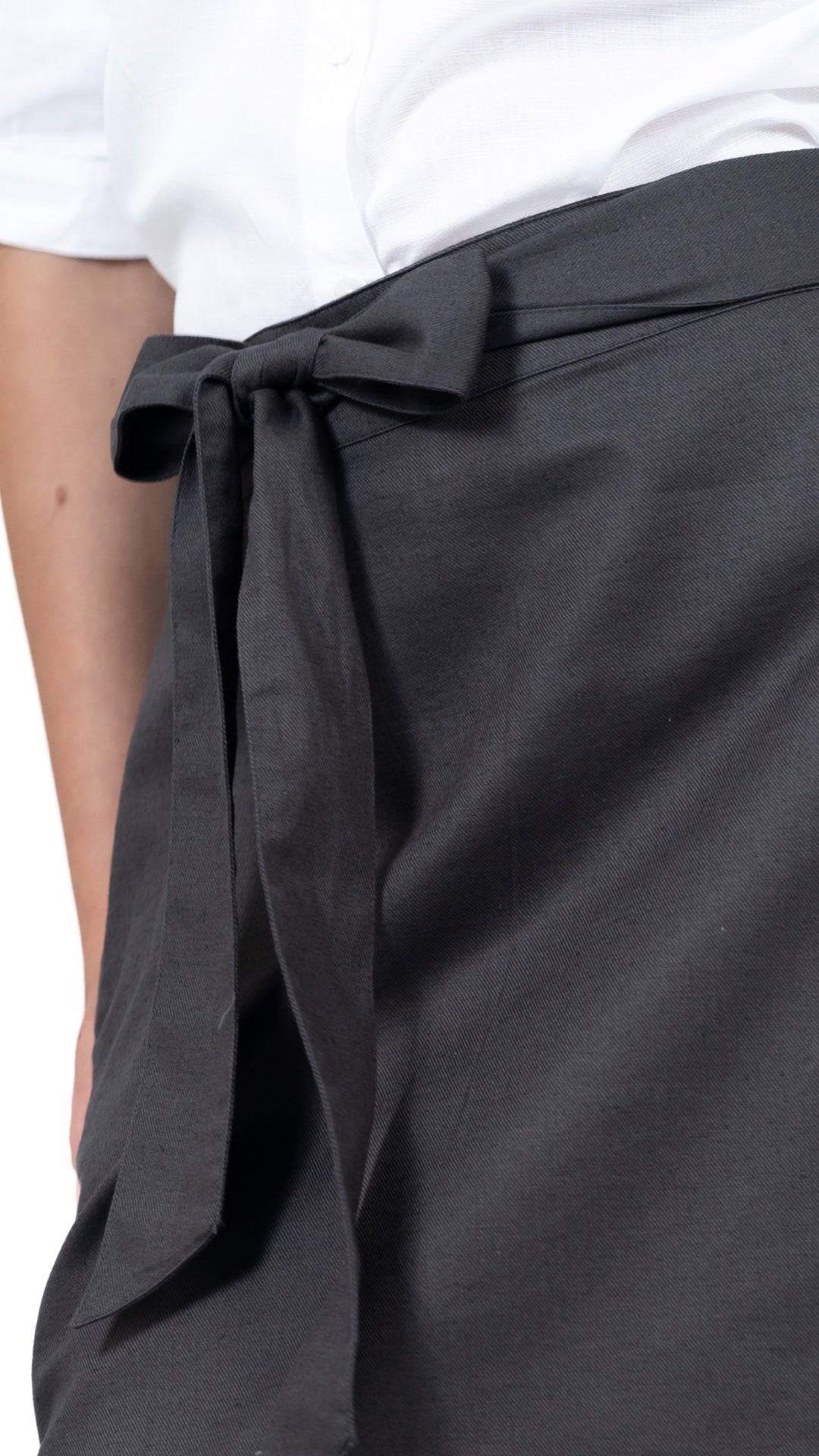 Ethically Made Everyday Essential: Slate Grey Linen Cotton Skirt