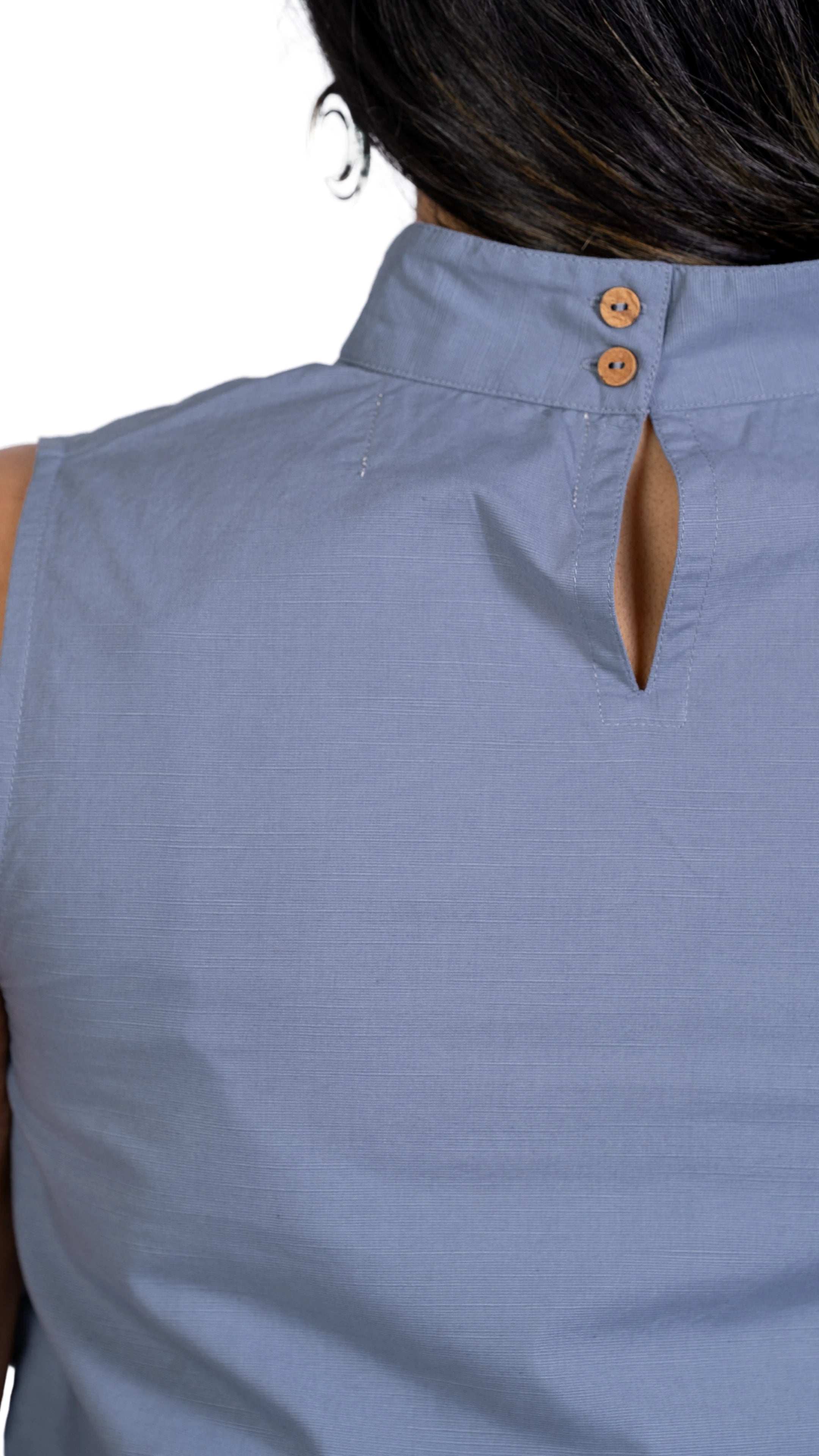 Classic Grey Sleeveless Top | KAREE | Women's Fashion - TopsKaree