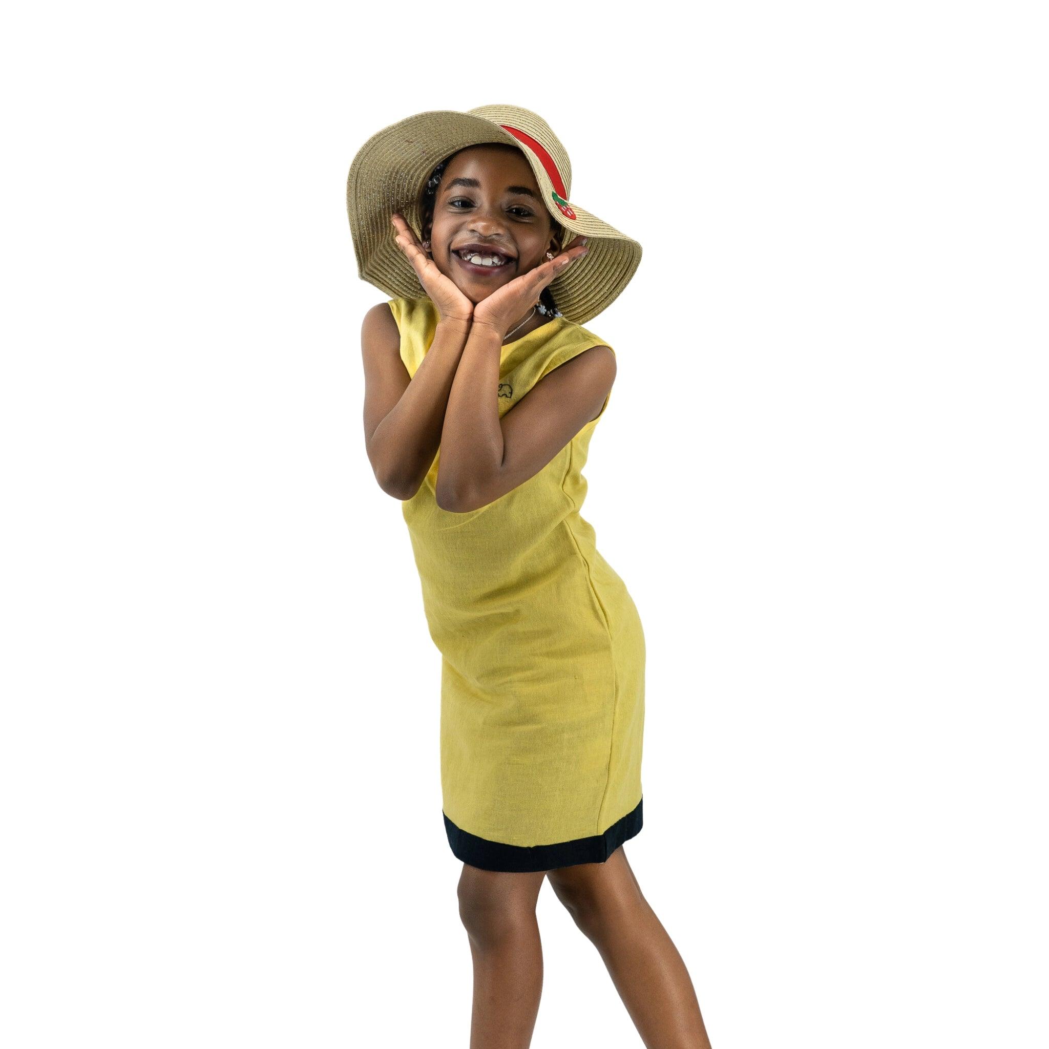 Golden frock for kids shop