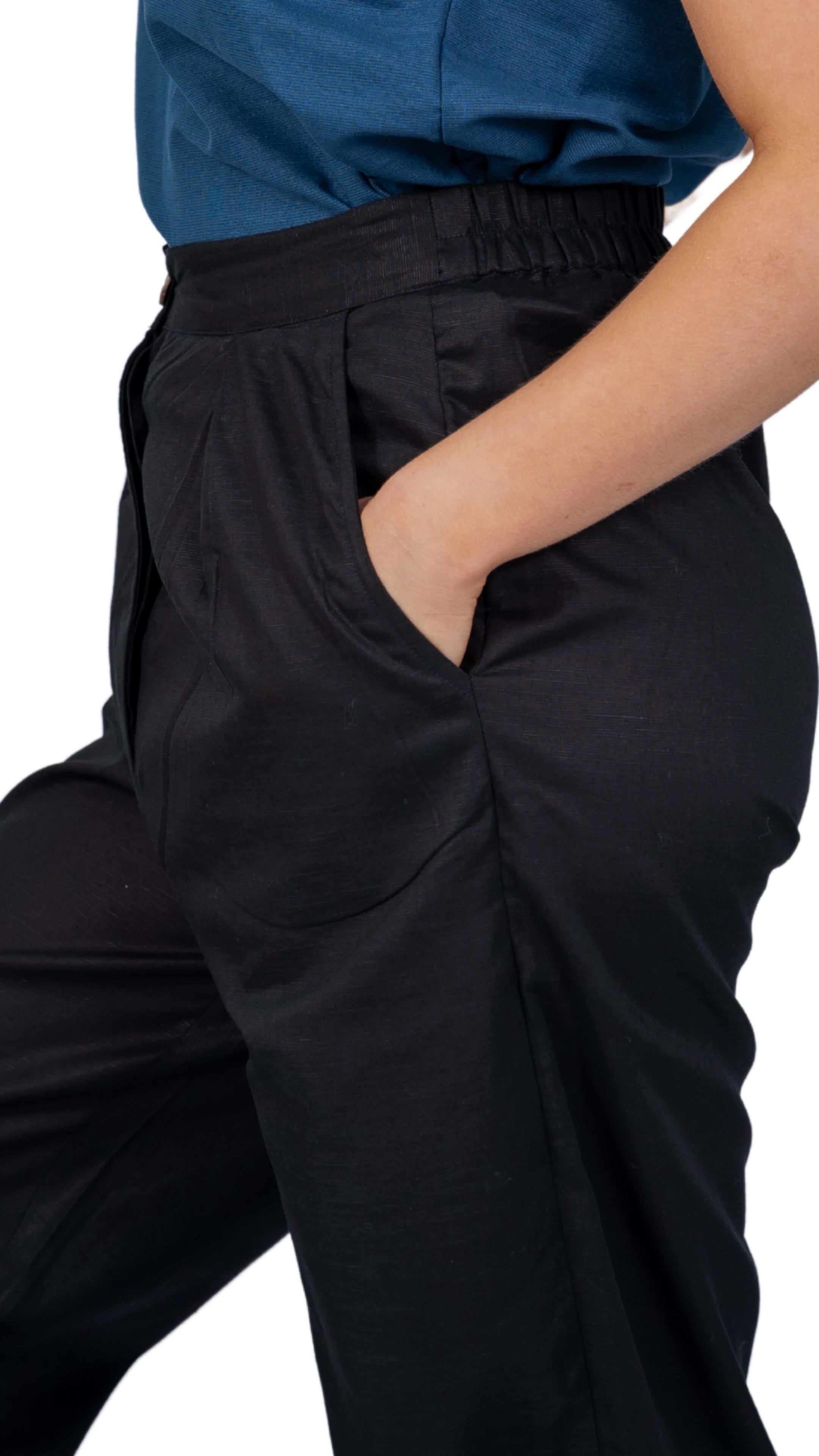 Noir Elegance Wide Leg Trousers | Sustainable Women’s Trousers | KAREE