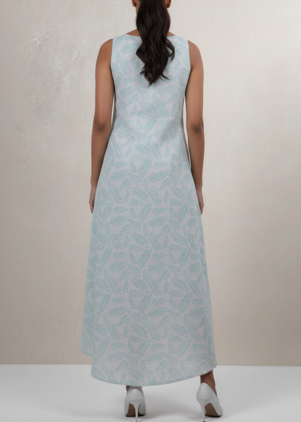 Mystic Breeze High-Low Linen-Cotton Dress | Karee Sustainable Fashion Women Karee