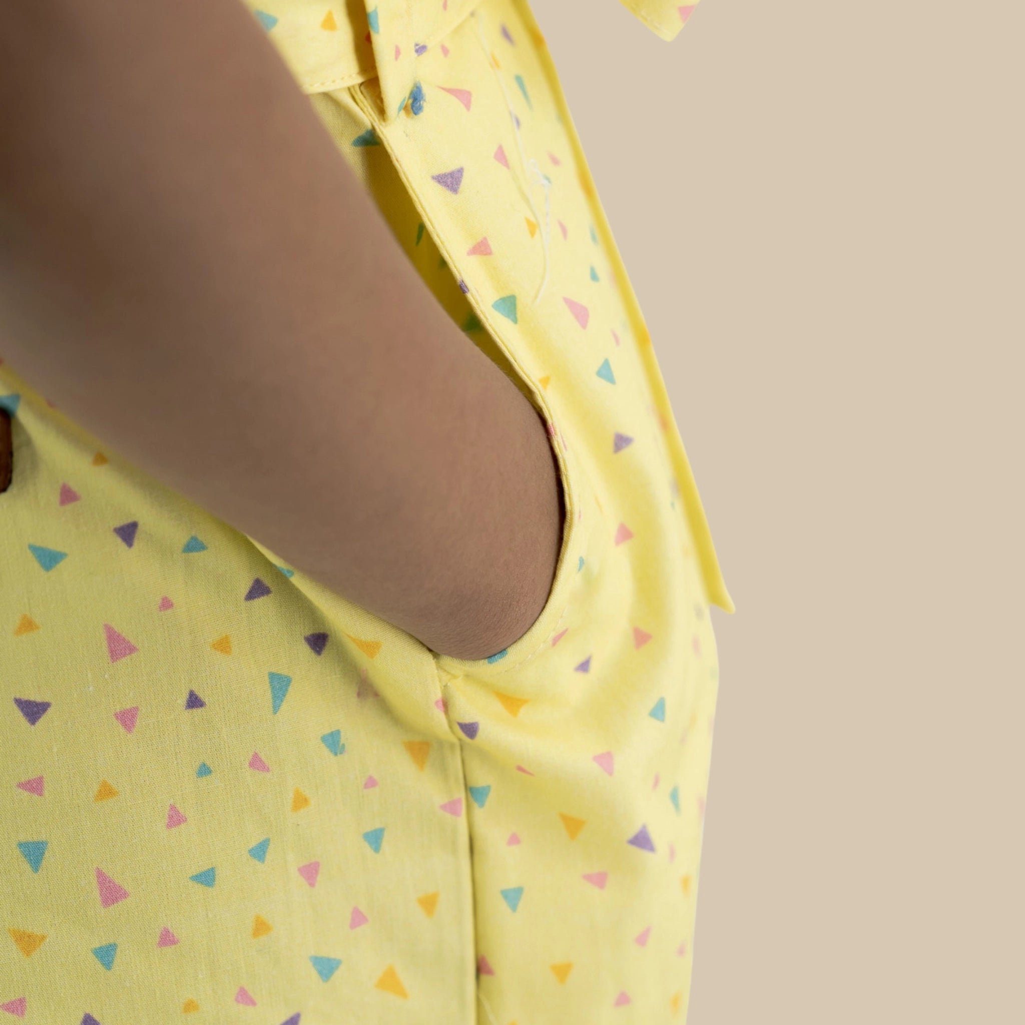 Lemon Meringue Cotton Jumpsuit for Girls | Karee Sustainable Kidswear Kids Karee