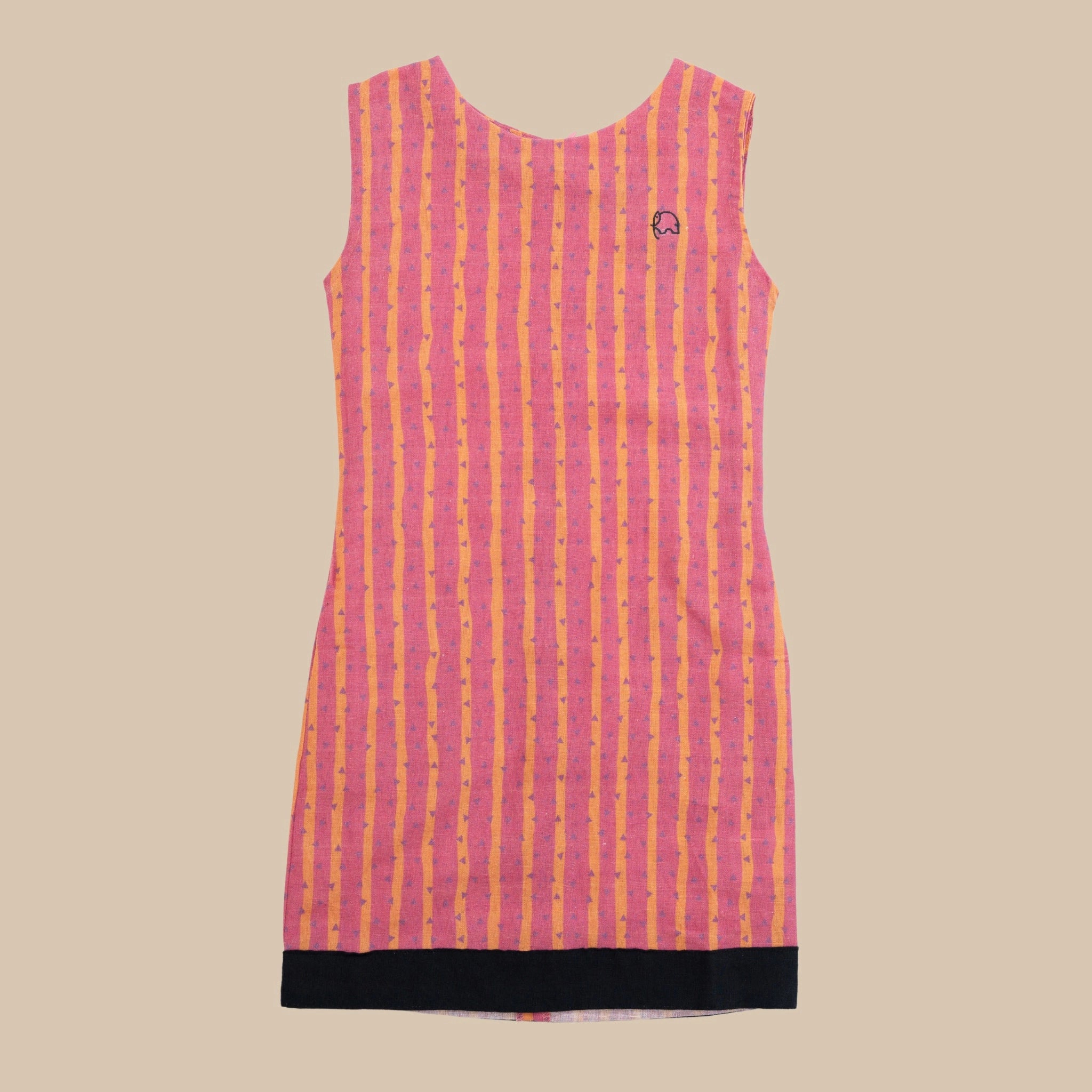 Lilac Rose Linen Cotton Frock for Girls | Karee Sustainable Kidswear Kids Karee