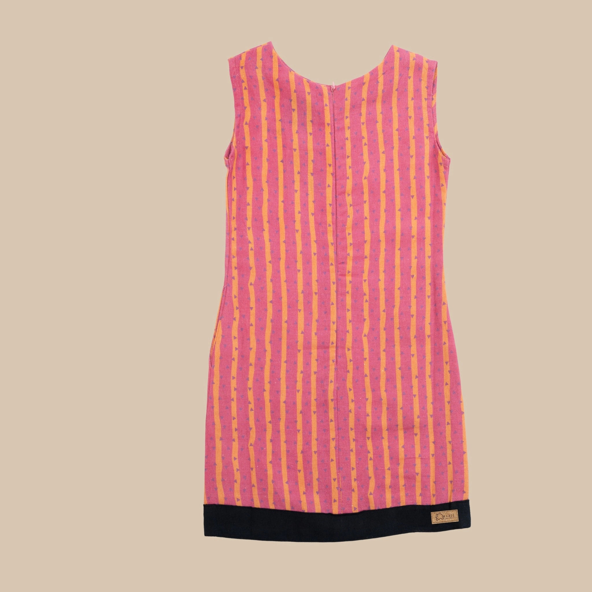 Lilac Rose Linen Cotton Frock for Girls | Karee Sustainable Kidswear Kids Karee