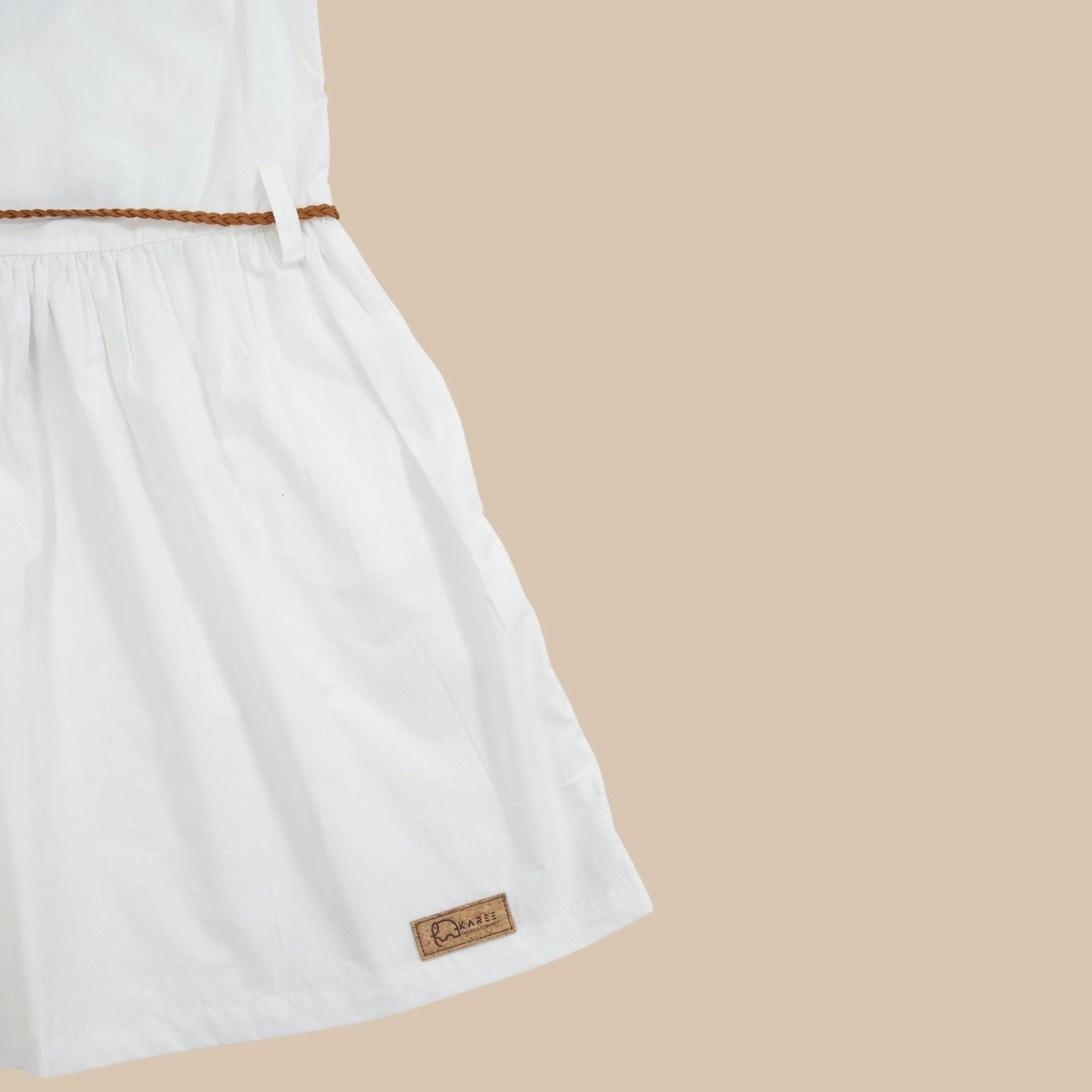 White Cotton Dress for Girls | Karee Sustainable Kidswear Kids Karee