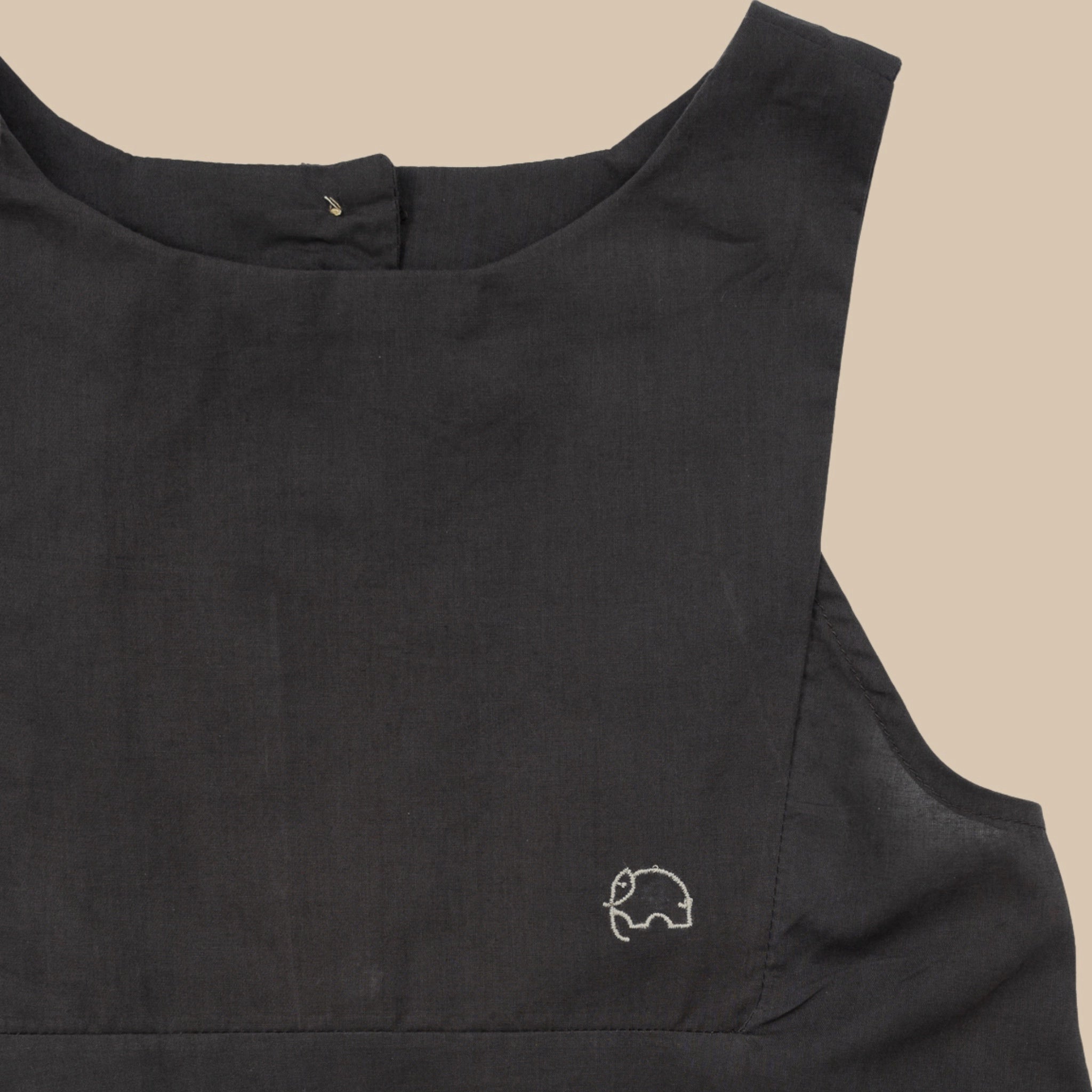 Plum Kitten Cotton Bib Neck Top for Girls | Karee Sustainable Kidswear Kids Karee