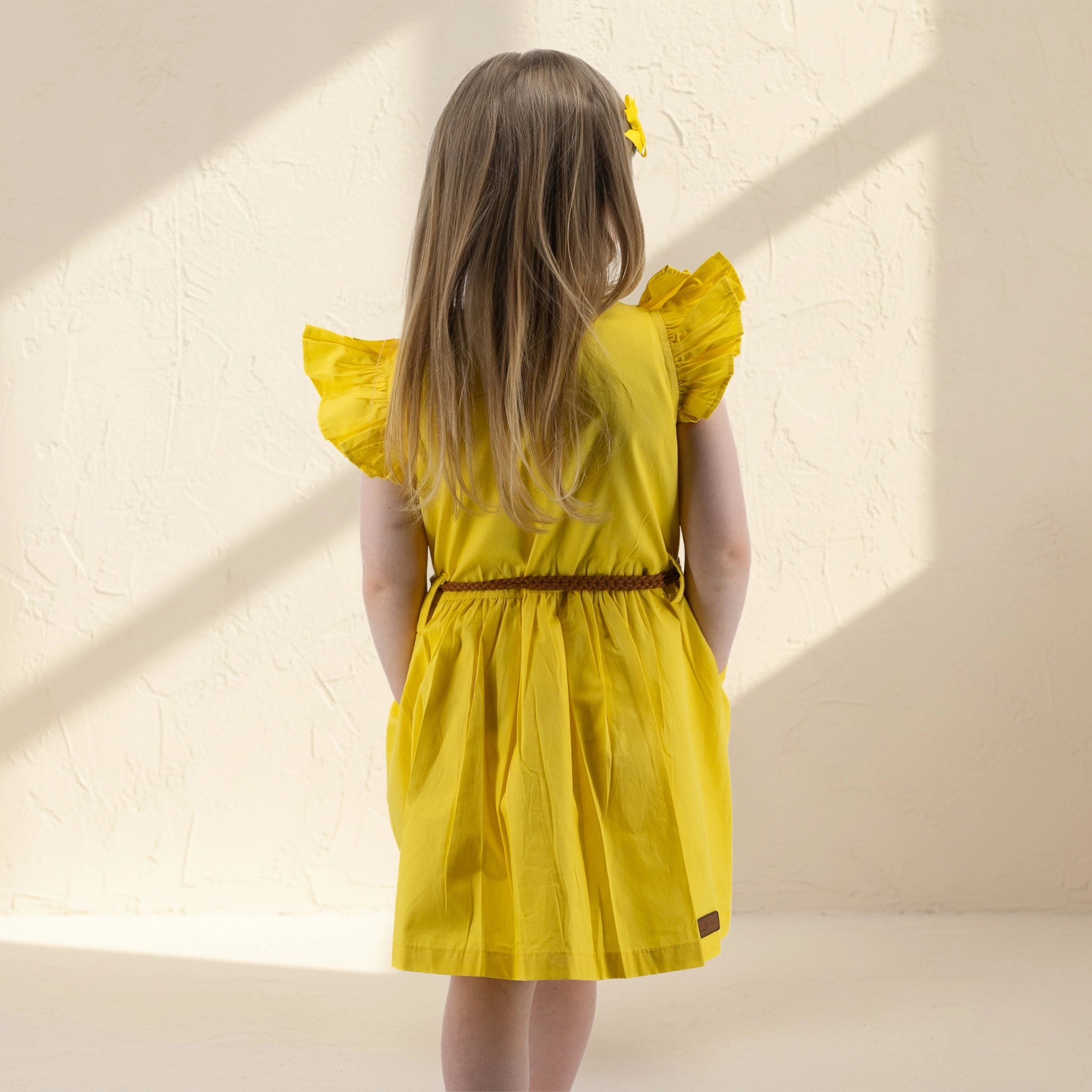 Yellow Cotton Dress for Girls | Karee Sustainable Kidswear Kids Karee