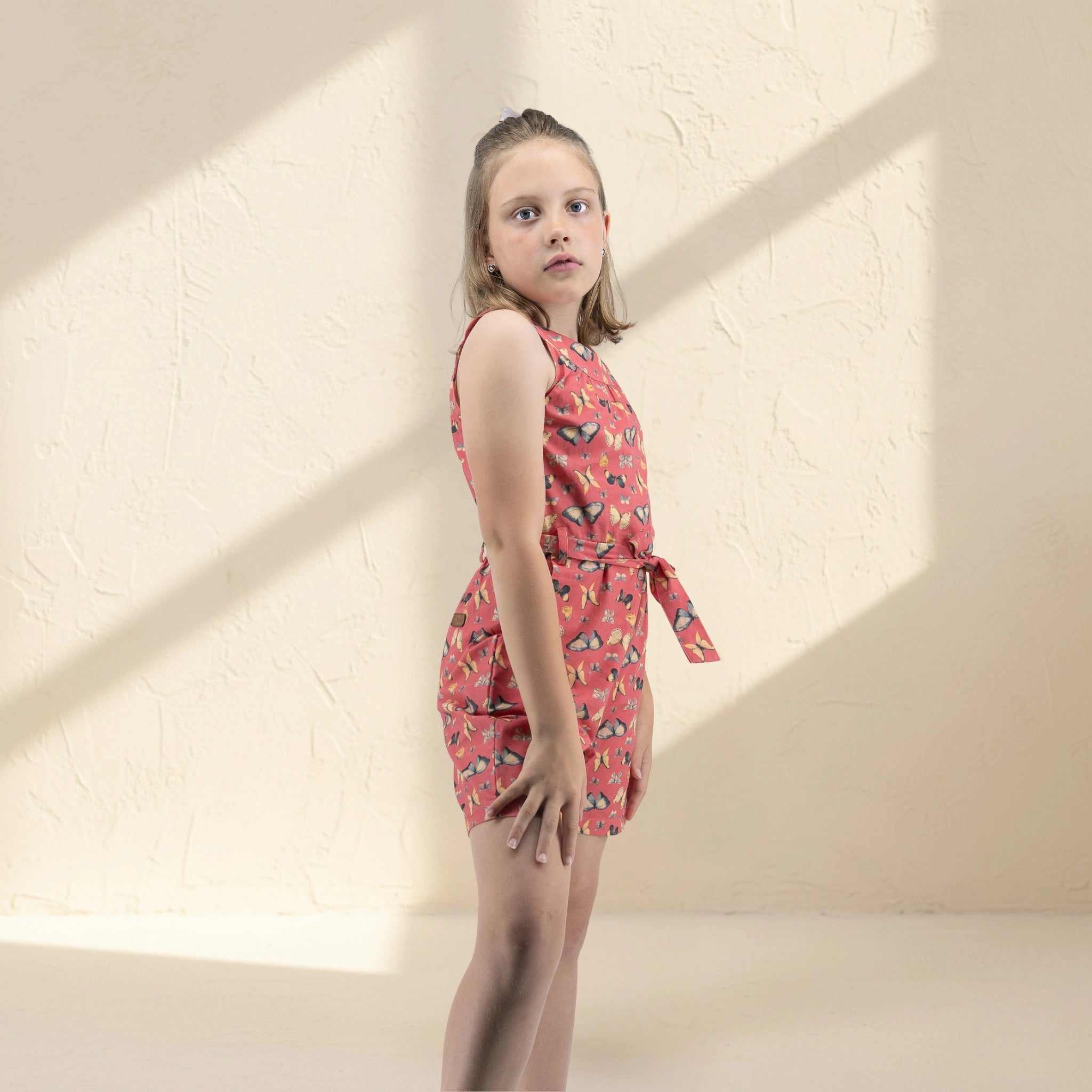 Ruby Trek Cotton Romper for Girls | Karee Sustainable Kidswear Kids Karee