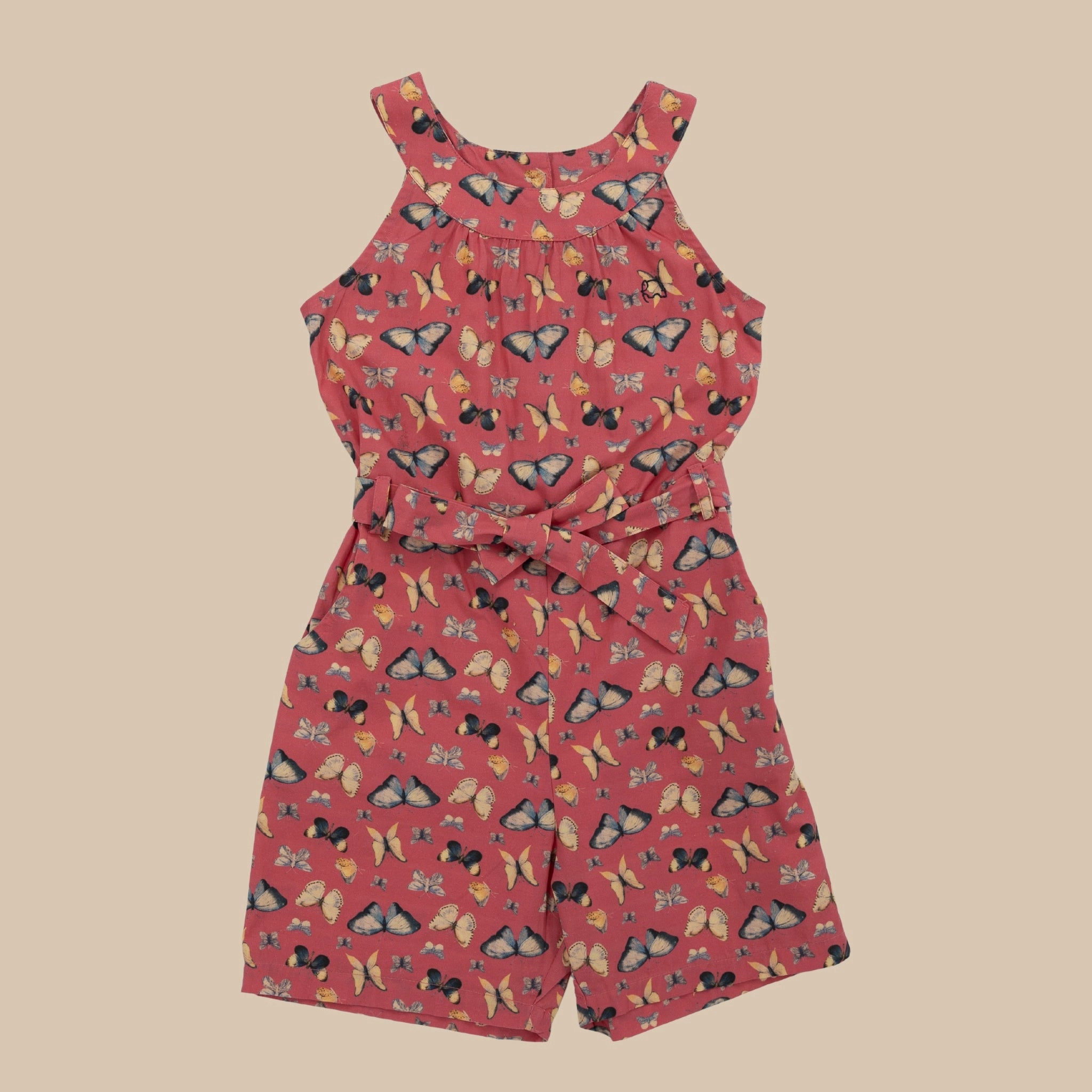 Ruby Trek Cotton Romper for Girls | Karee Sustainable Kidswear Kids Karee