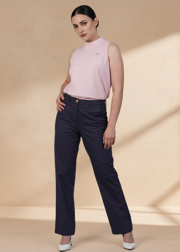 Grey Serenity Cotton Linen Trousers