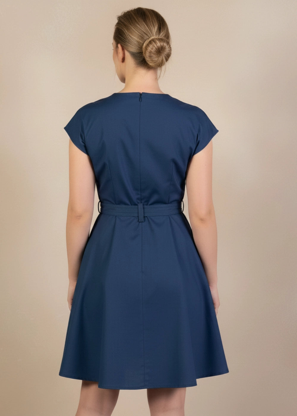 Denim & White Oasis Cotton Midi Dress