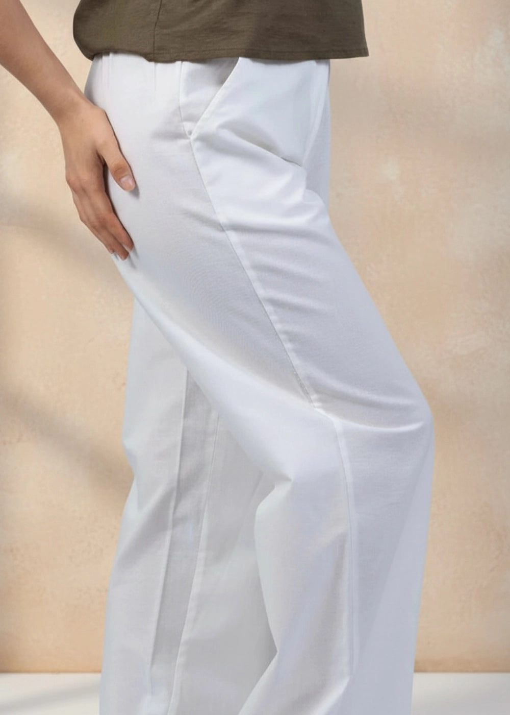 White Whisper Linen Trousers