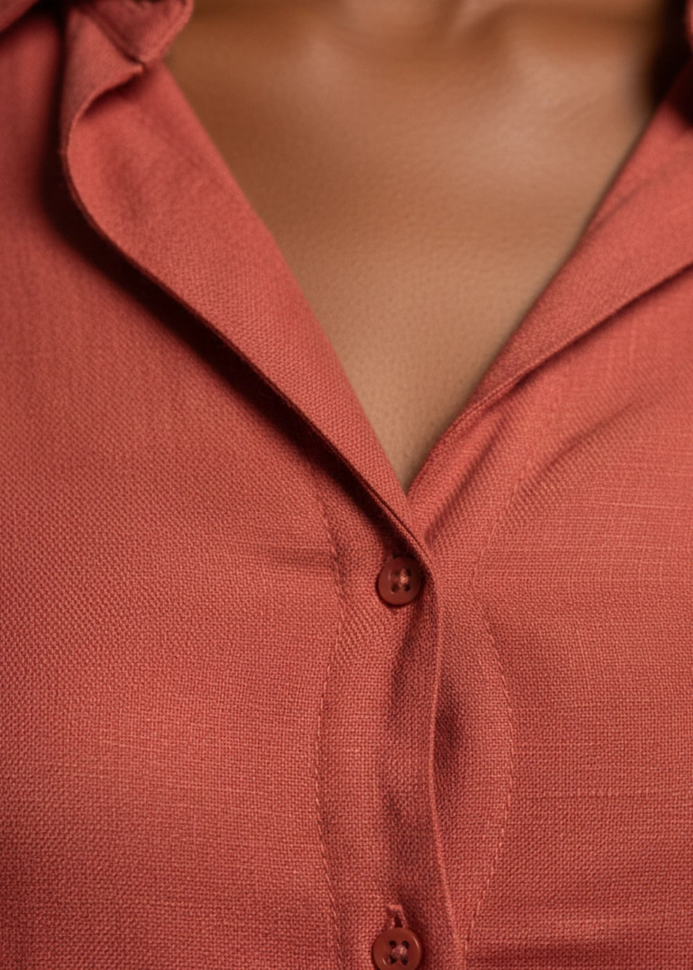 Milano Red Serenity Linen–Viscose Jumpsuit