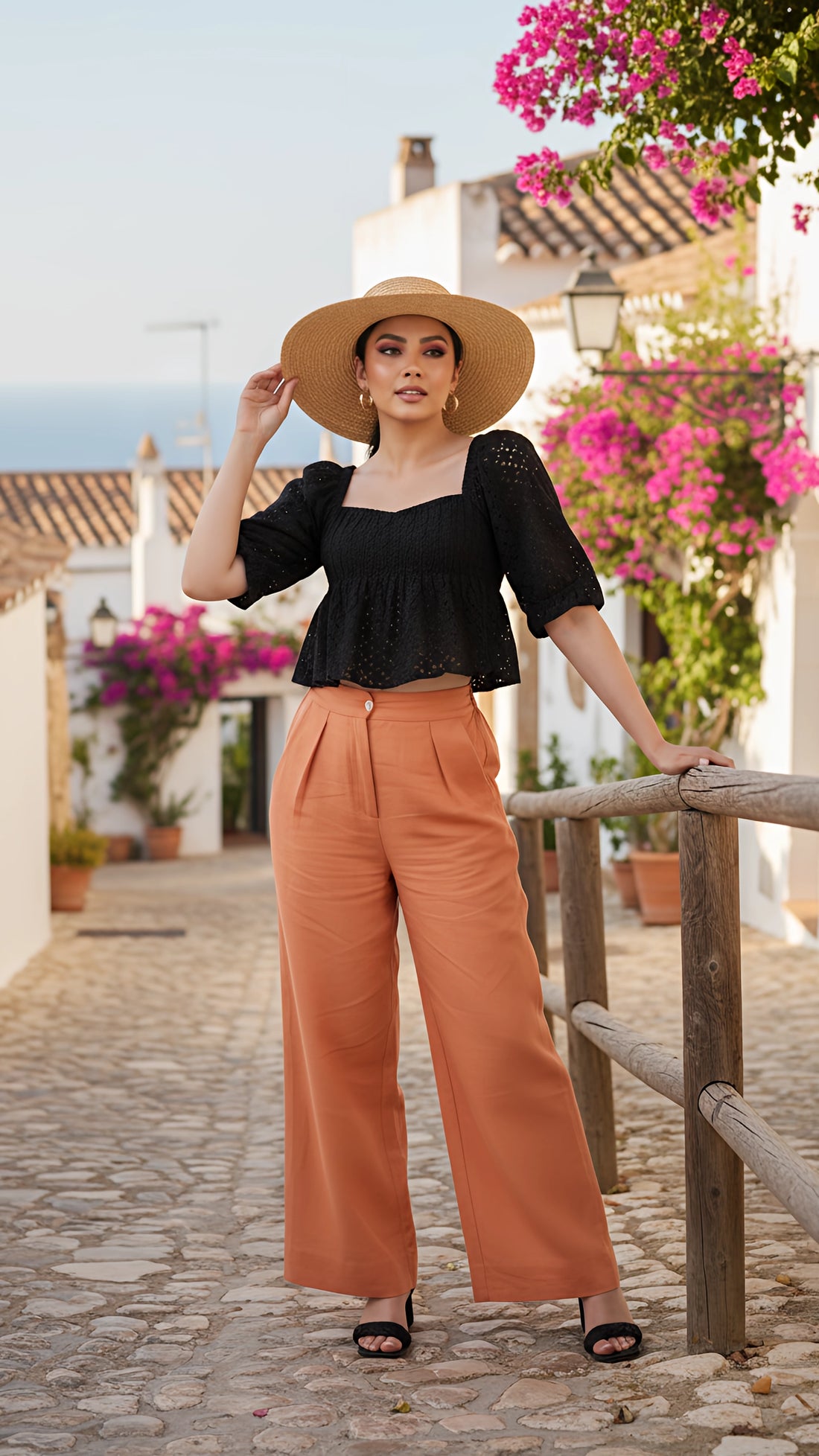 Black Lace Enchantment Blouse