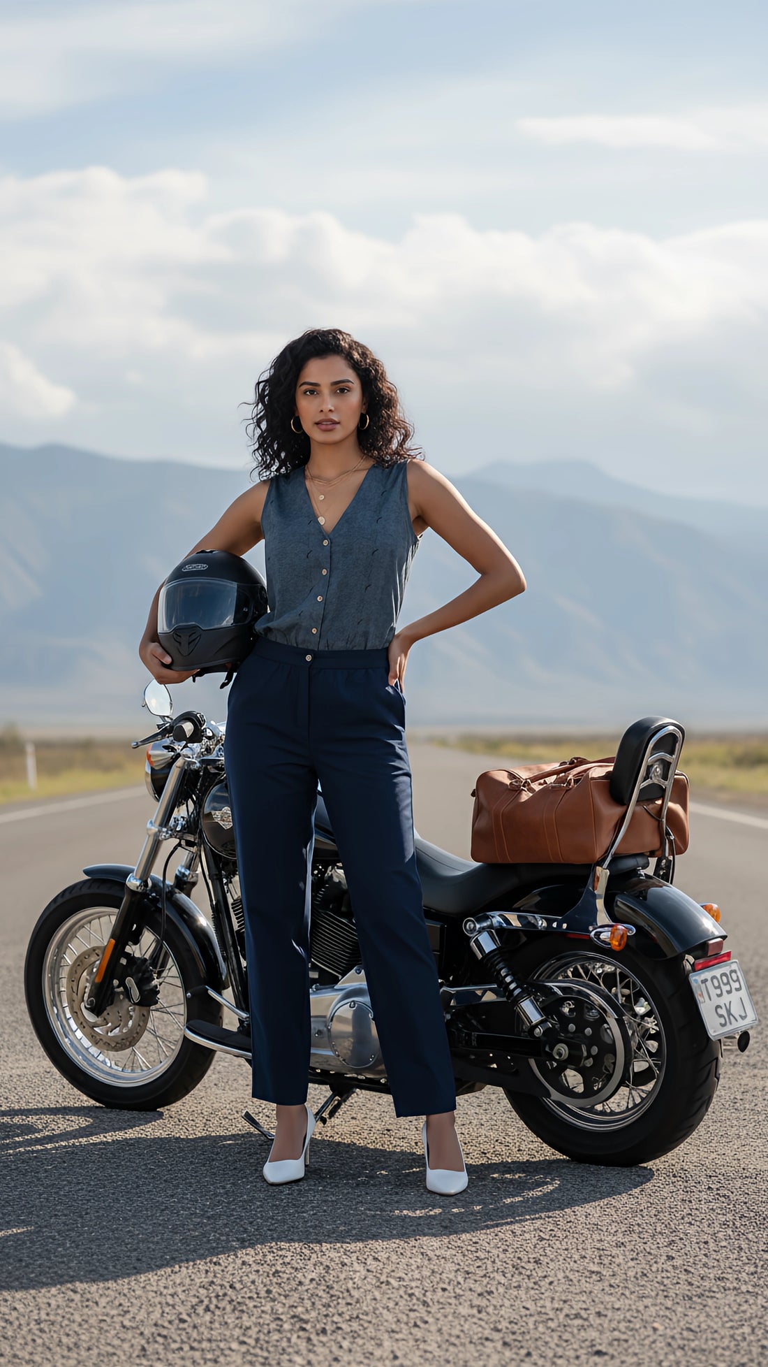 Prussian Blue Ajrakh-Inspired Cotton Jumpsuit | Limited Edition by Karee