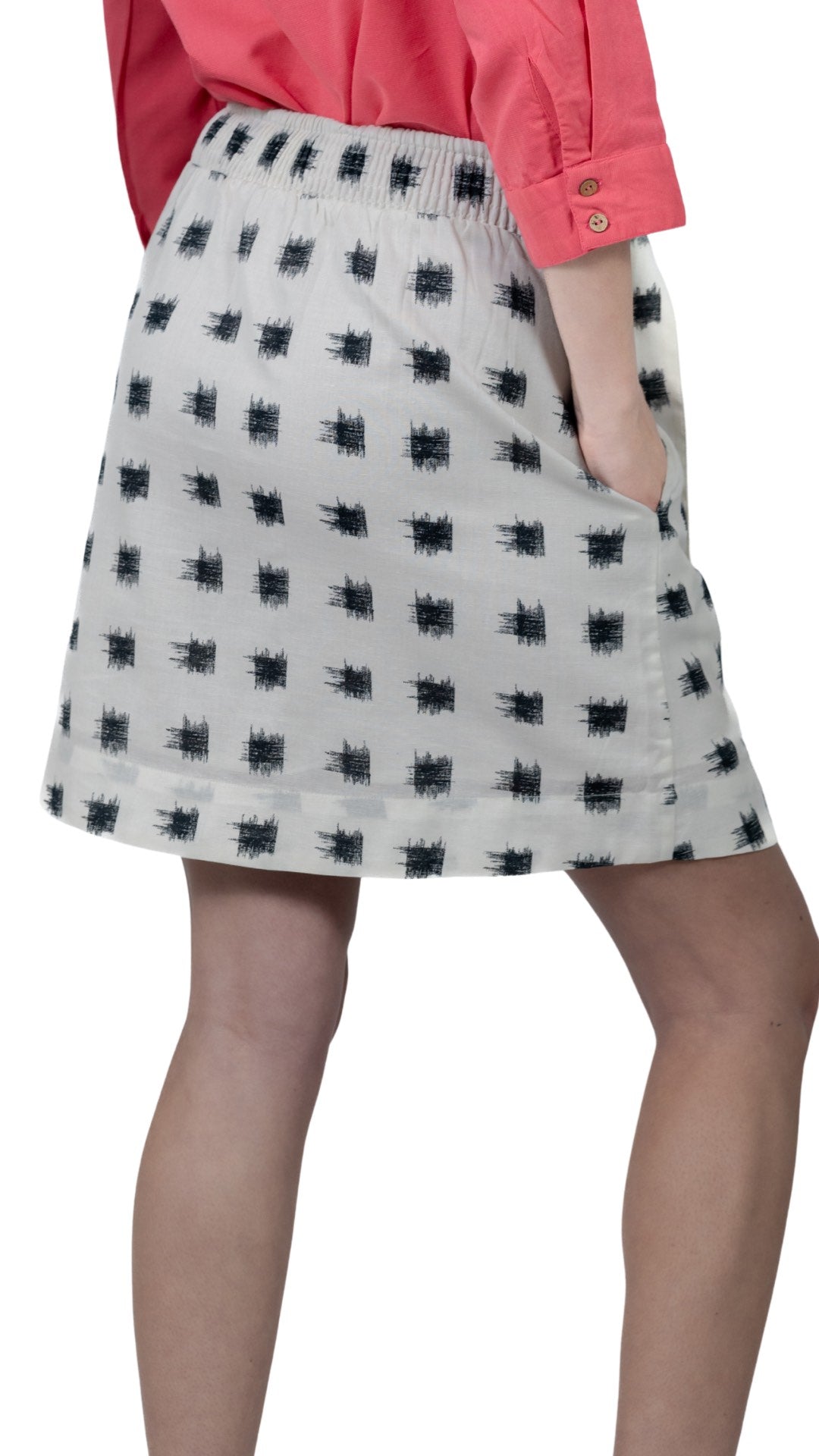 Sustainable Elegance: Eco-Friendly Linen Cotton Skirt for Women