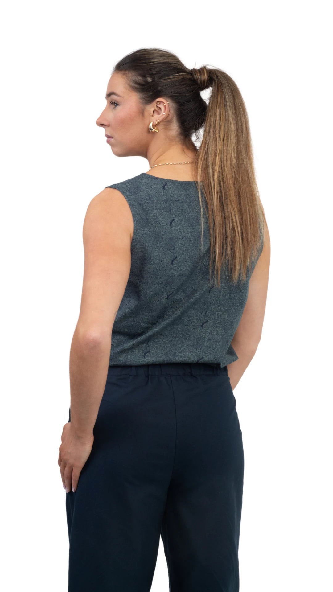 Limited Edition Prussian Blue Jumpsuit: Sustainable Women’s Fashion UK | Karee