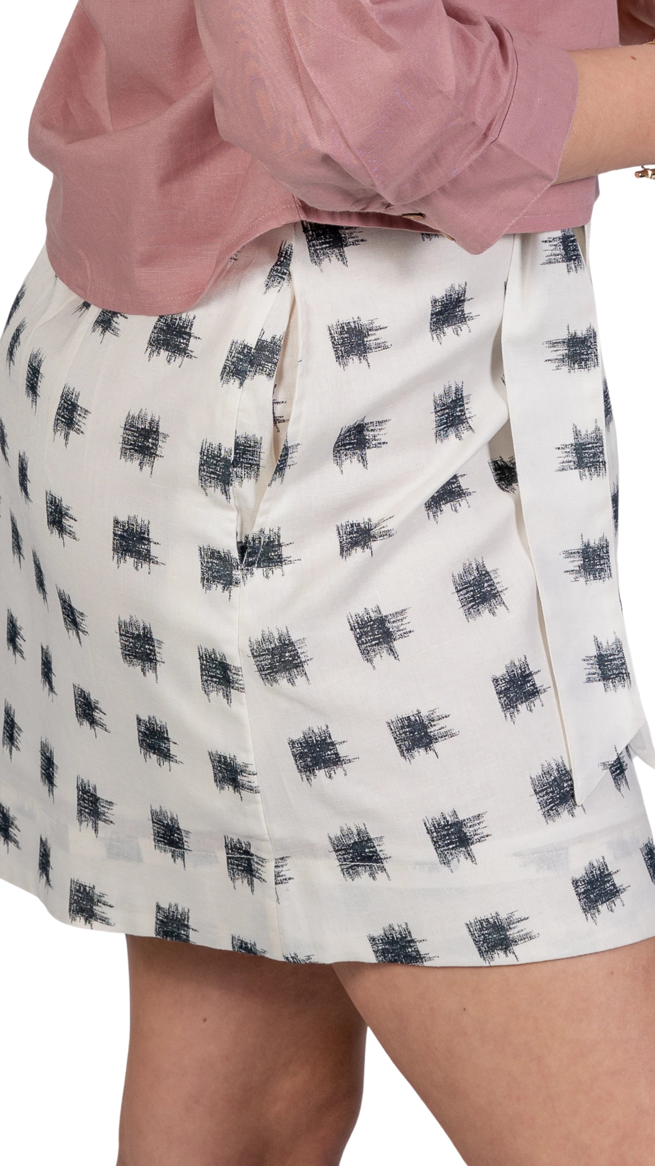 Sustainable Elegance: Eco-Friendly Linen Cotton Skirt for Women