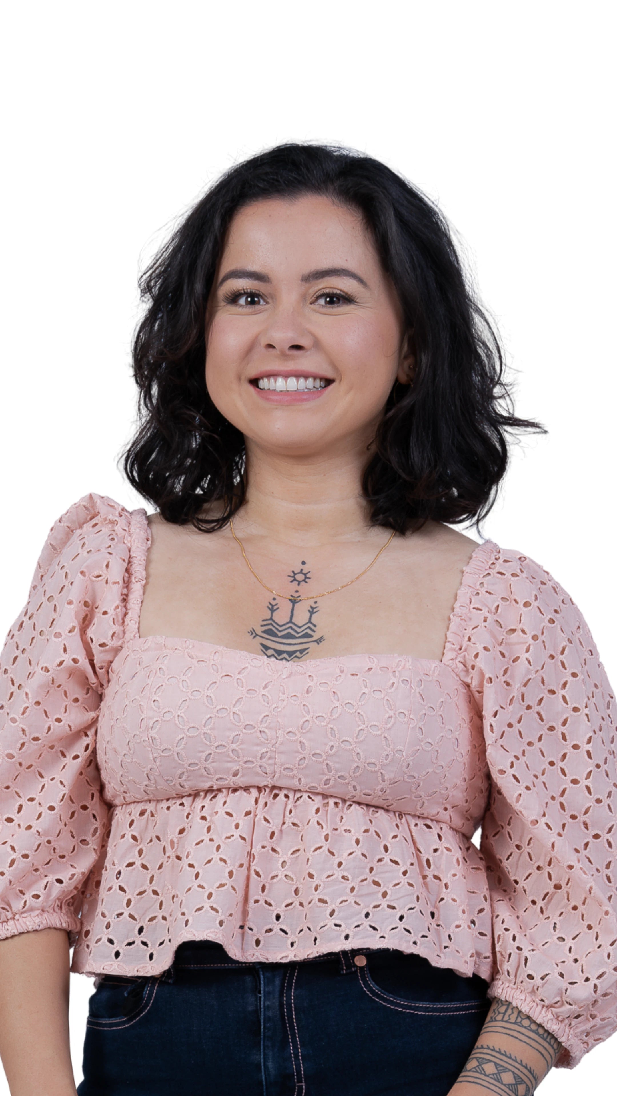 Timeless Allure in Peach: Peach Blossom Lace Dream Blouse