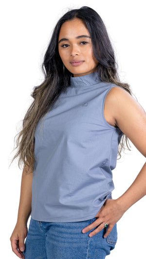 Classic Grey Sleeveless Top | KAREE | Women's Fashion