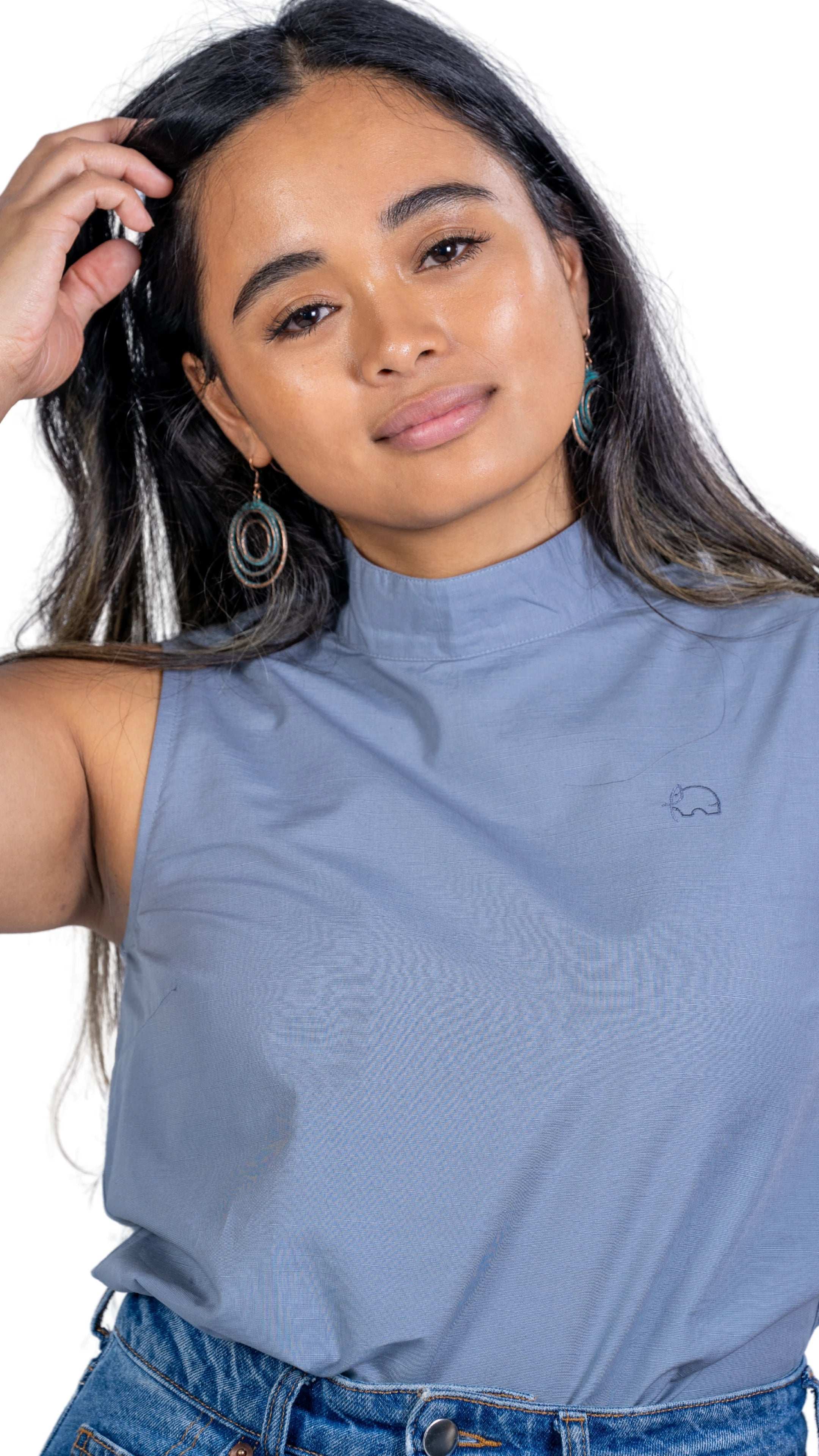 Classic Grey Sleeveless Top | KAREE | Women's Fashion - TopsKaree