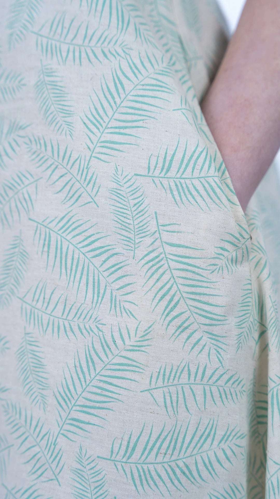 Mystic Breeze High Low Linen Cotton Dress | Sustainable Women's Dress - DressKaree
