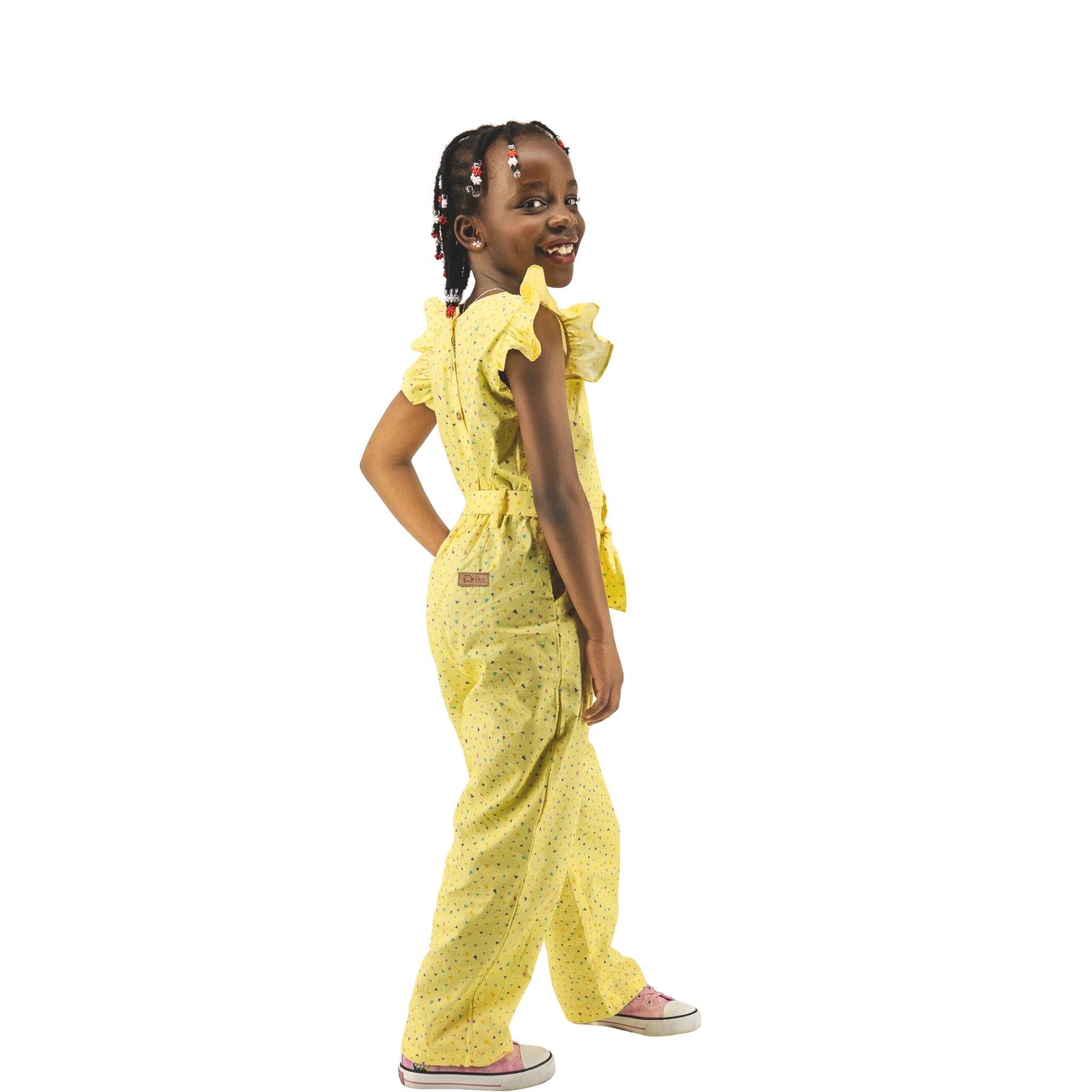 Stylish Lemon Meringue Jumpsuit for Children - JumpsuitsKaree
