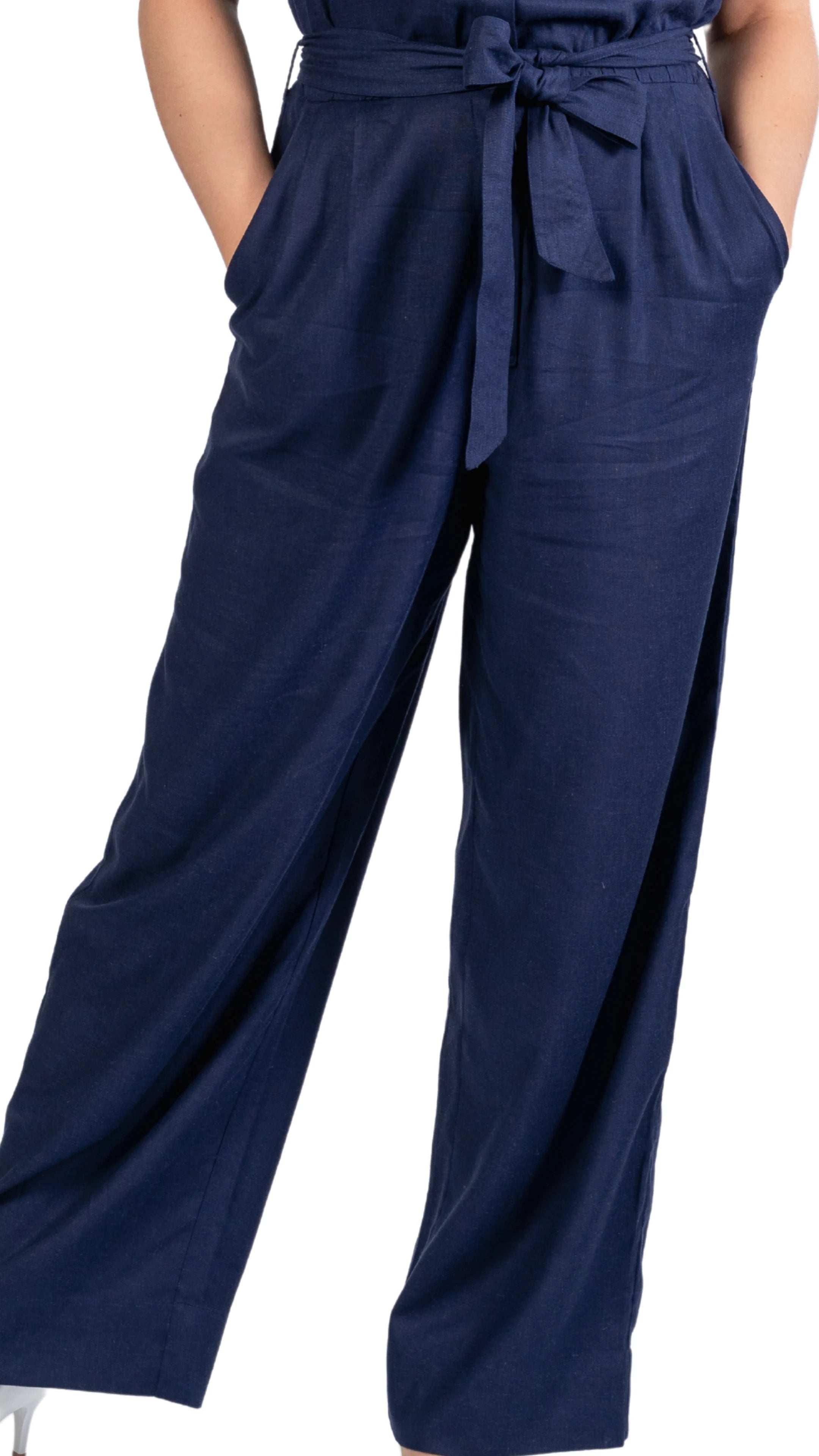 Timeless Tranquility: Eco - Friendly Midnight Jumpsuit for Women - JumpsuitsKaree